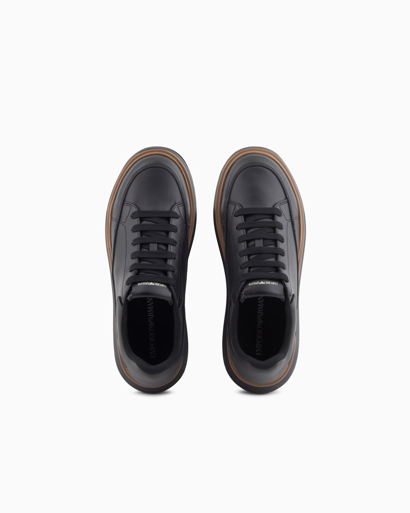 Leather sneakers with oversized eagle Slide 2