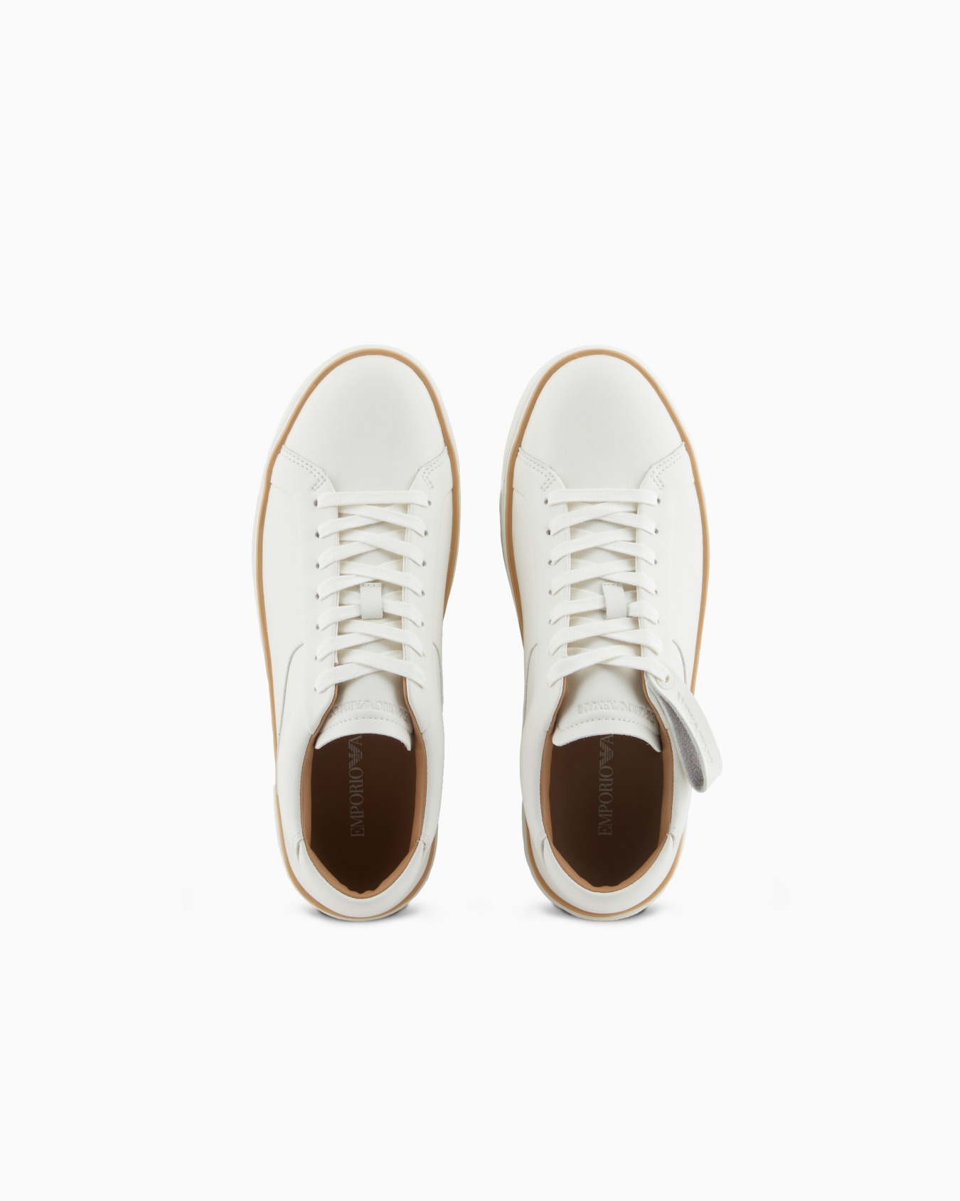 Leather sneakers with a contrasting welt Slide 2