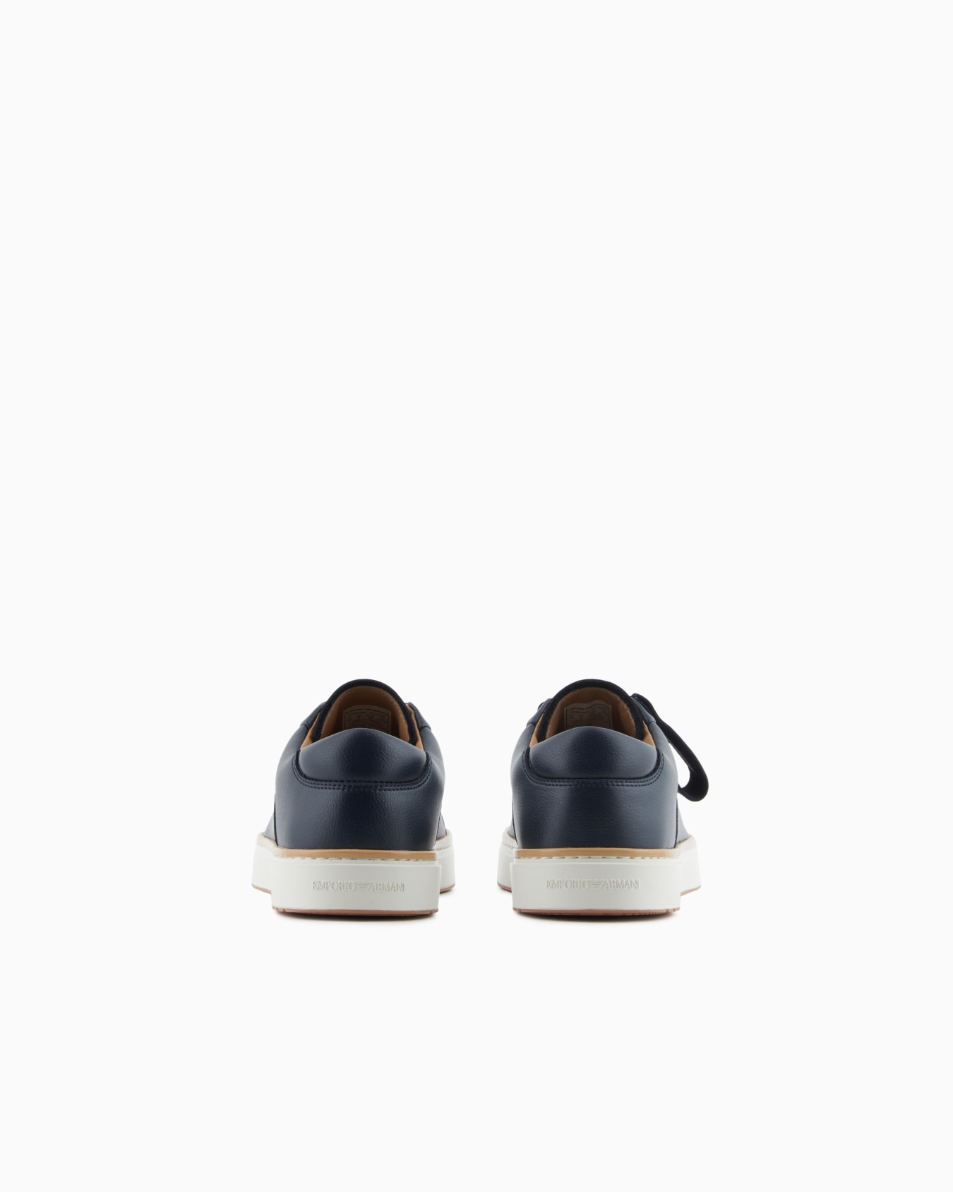 Leather sneakers with a contrasting welt Slide 3