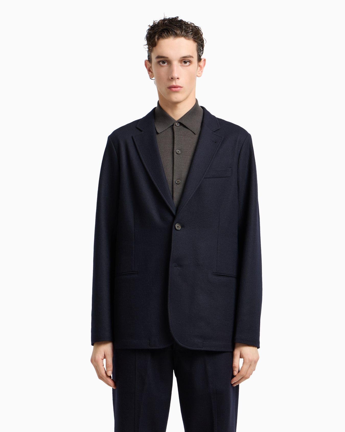 Travel Essentials single-breasted virgin-wool flannel blazer Slide 4
