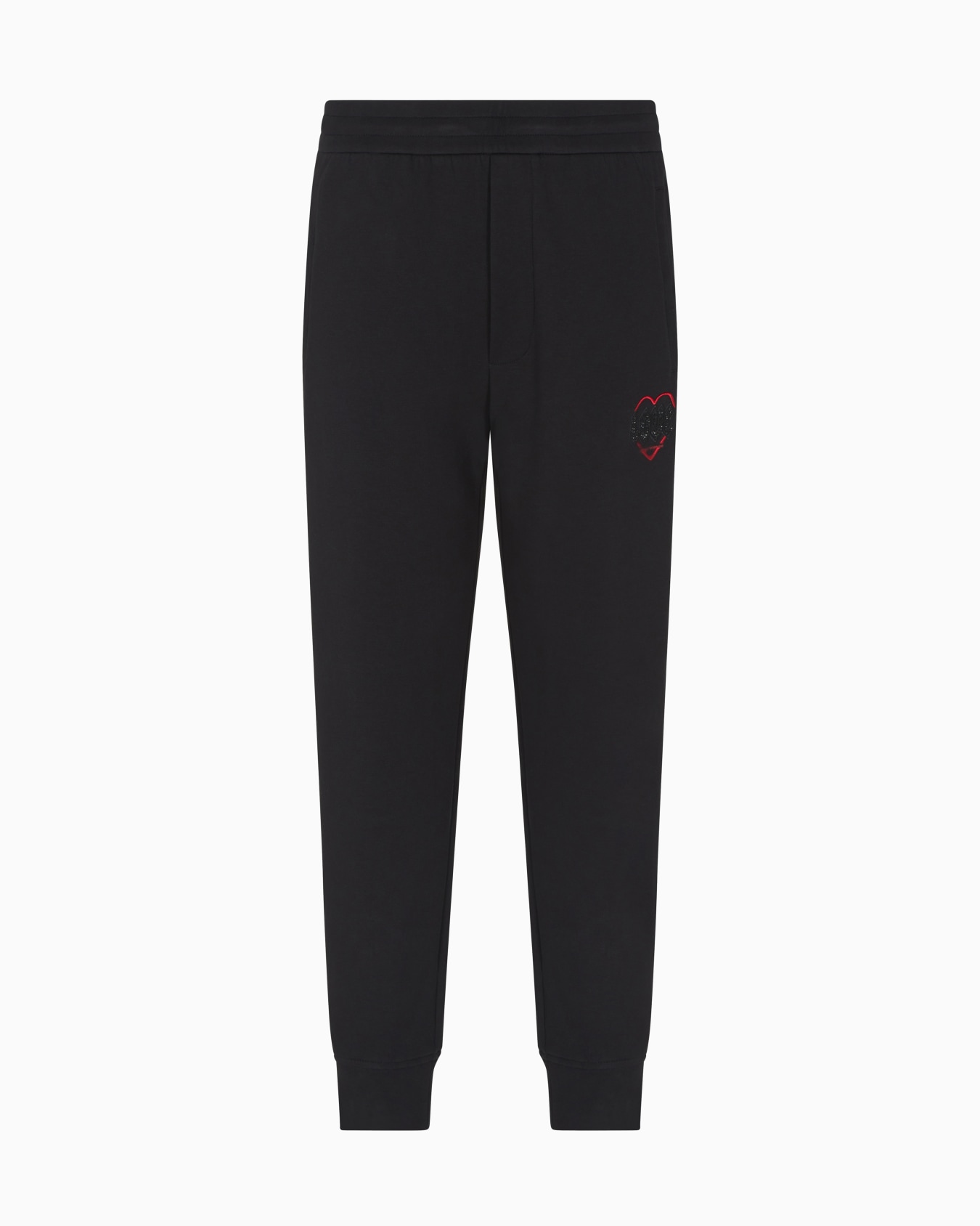 Pantalon de jogging en jersey double avec broderie Capsule Saint-Valentin ASV Diapositive 0
