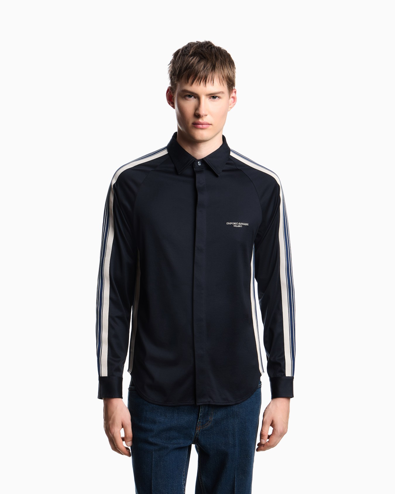 ASV Slim Fit Jersey-Hemd aus einer Lyocell-Mischung mit Bändern Folie 3