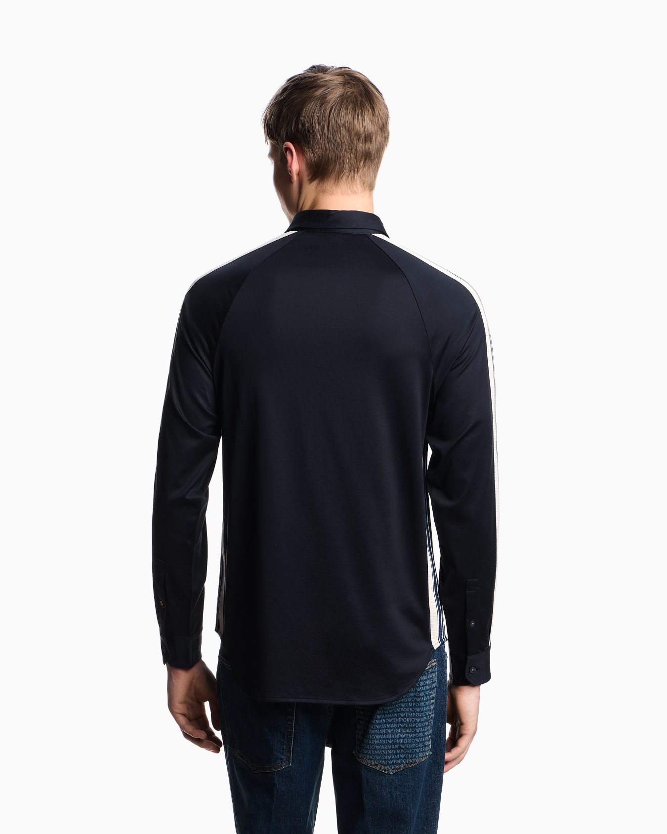 ASV Slim Fit Jersey-Hemd aus einer Lyocell-Mischung mit Bändern Folie 2