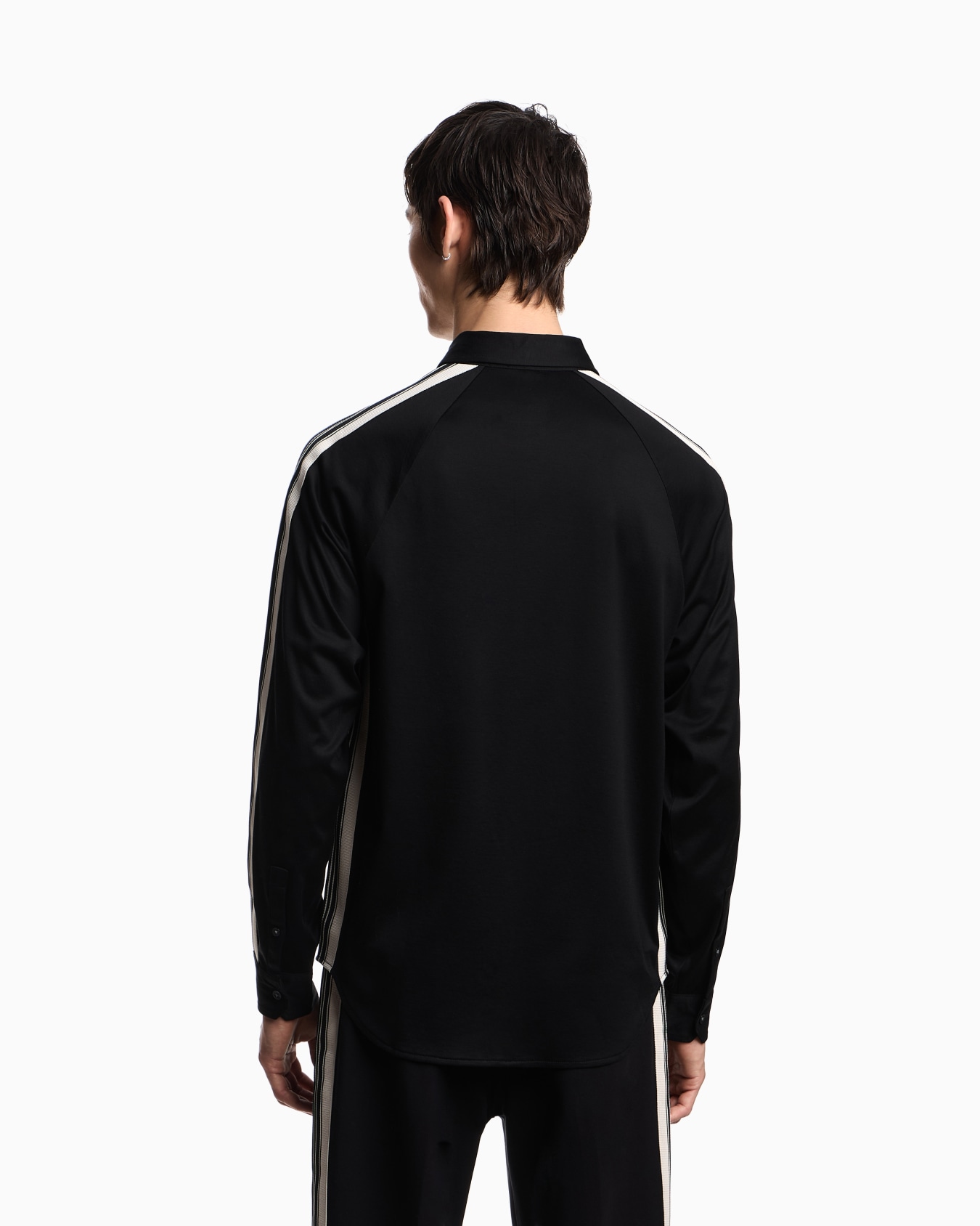 ASV slim-fit shirt in Lyocell-blend jersey with bands Slide 2