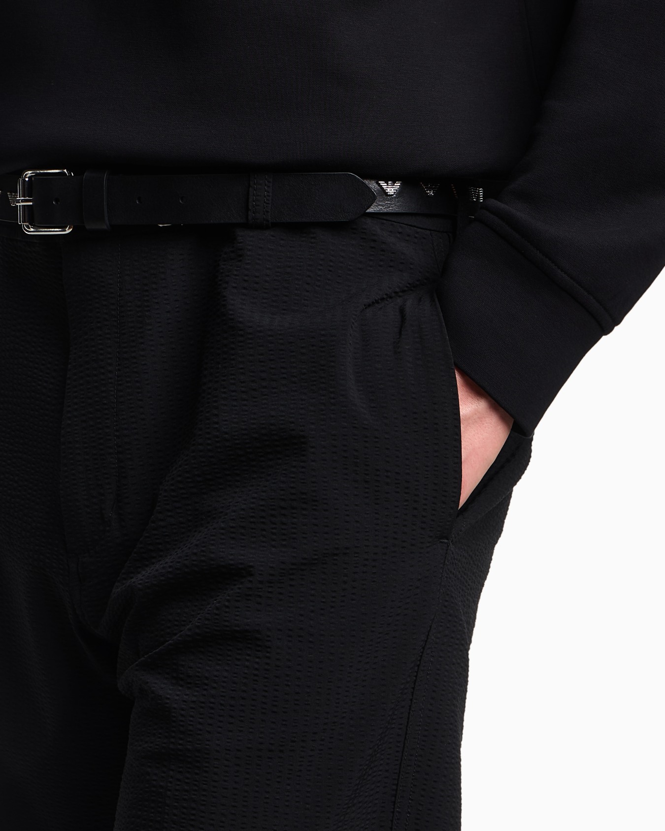 Pantalon chino en nylon seersucker Diapositive 4