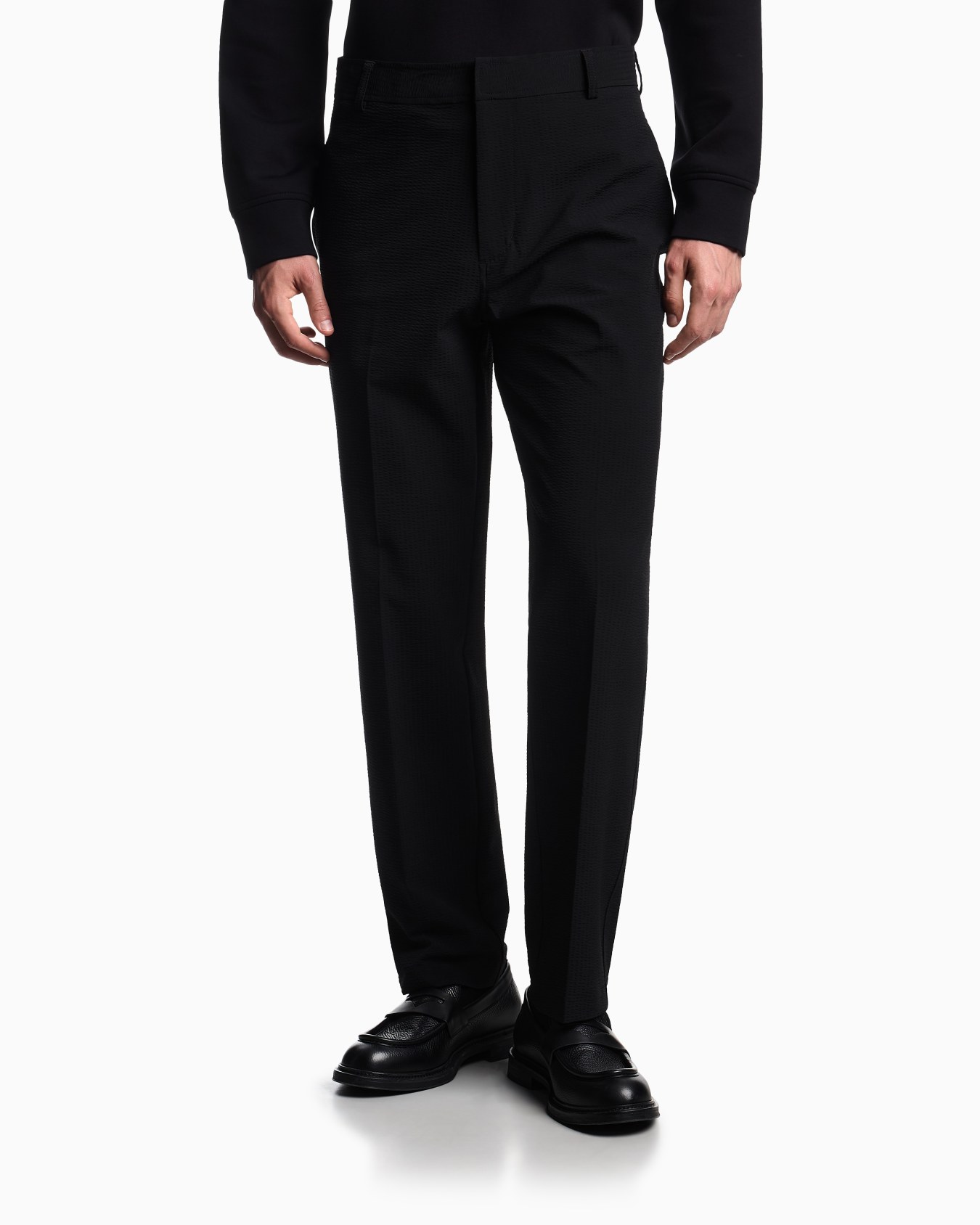 Pantalon chino en nylon seersucker Diapositive 3
