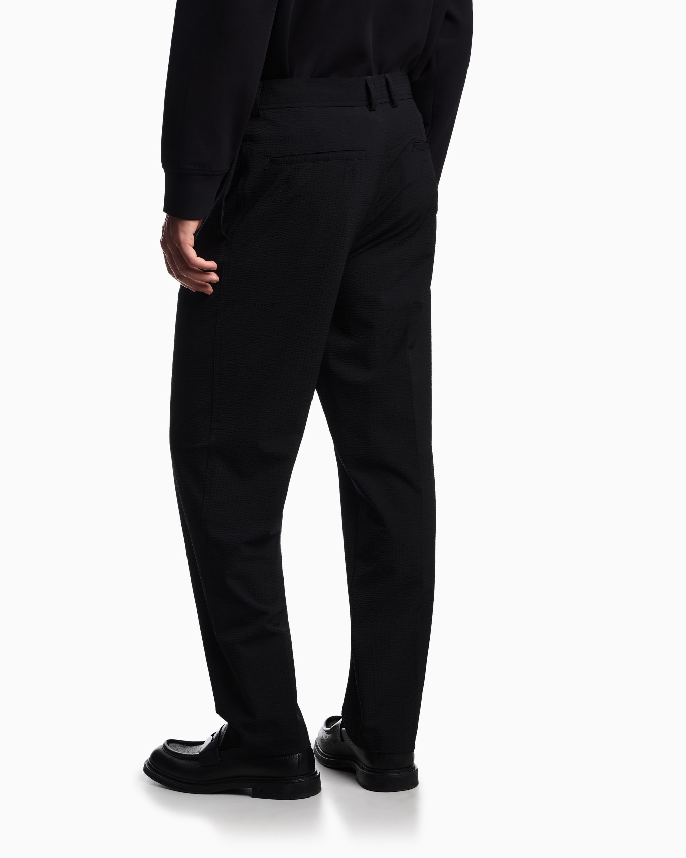 Pantalon chino en nylon seersucker Diapositive 2