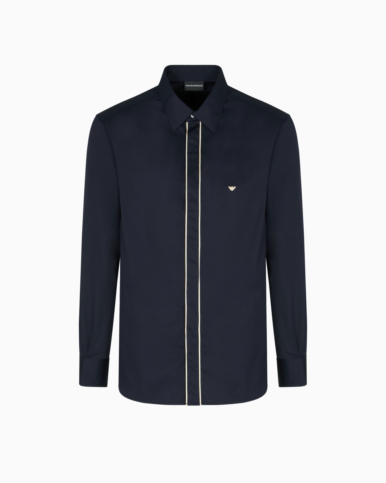 Pima cotton shirt with piping | Emporio Armani Pima cotton shirt with piping | Emporio Armani