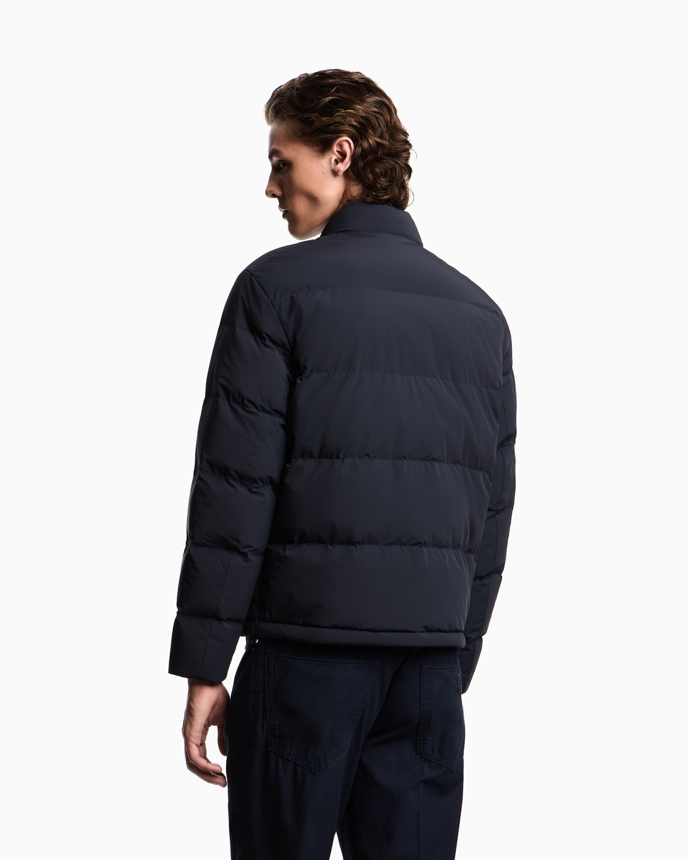 Chaqueta de plumas acolchada en nailon con spandex Diapositiva 3