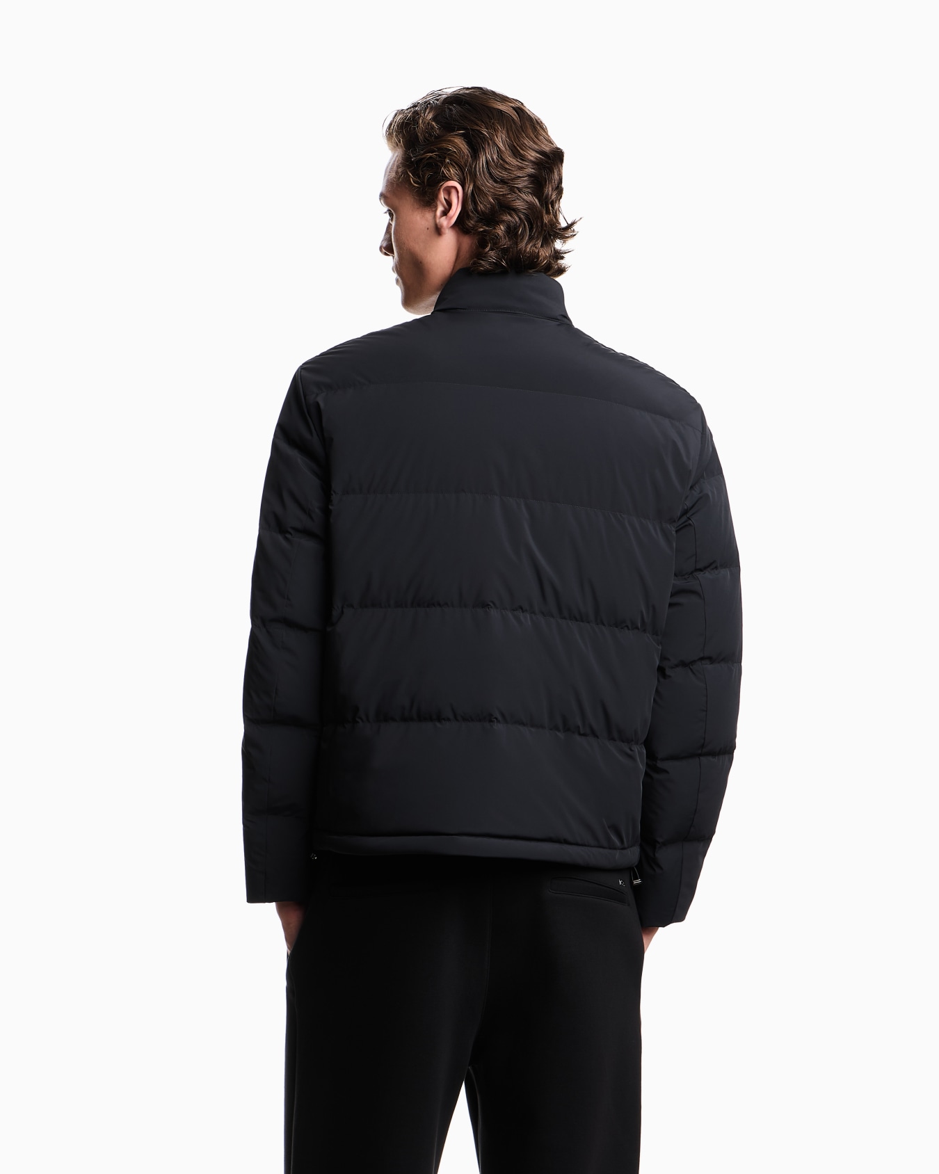 Chaqueta de plumas acolchada en nailon con spandex Diapositiva 2