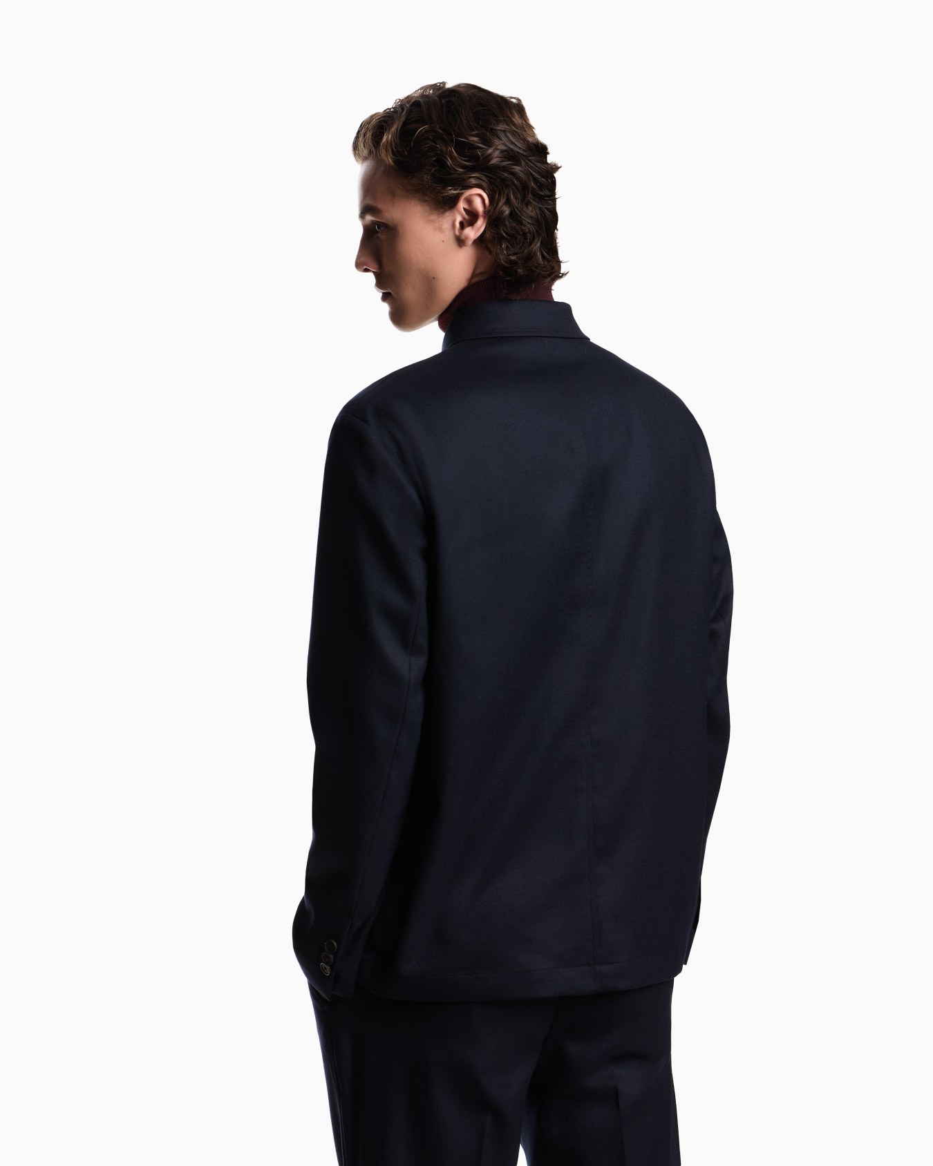 Virgin-wool stretch-twill shirt jacket Slide 2