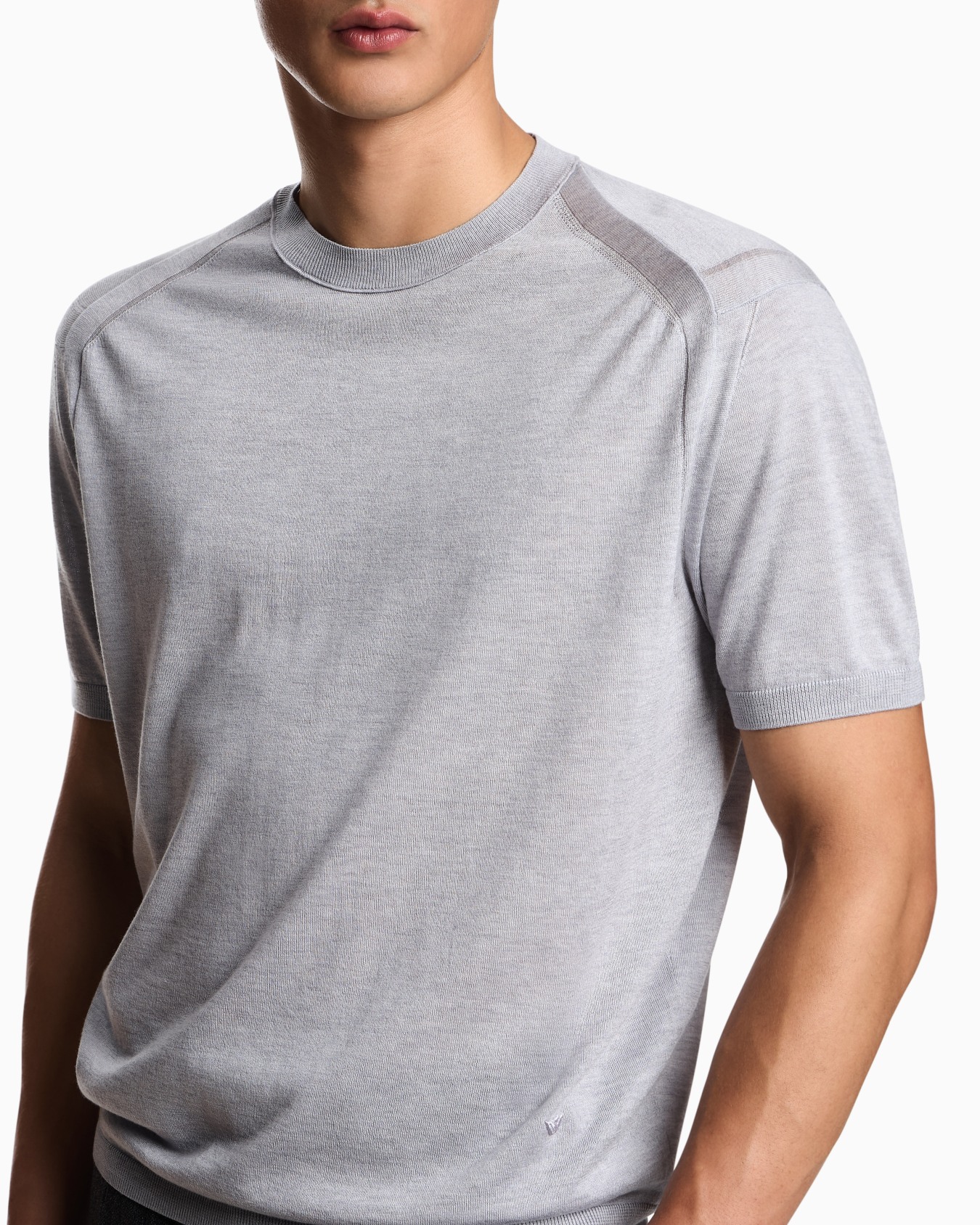 ASV plain-knit jumper in a Lyocell and wool blend Slide 4