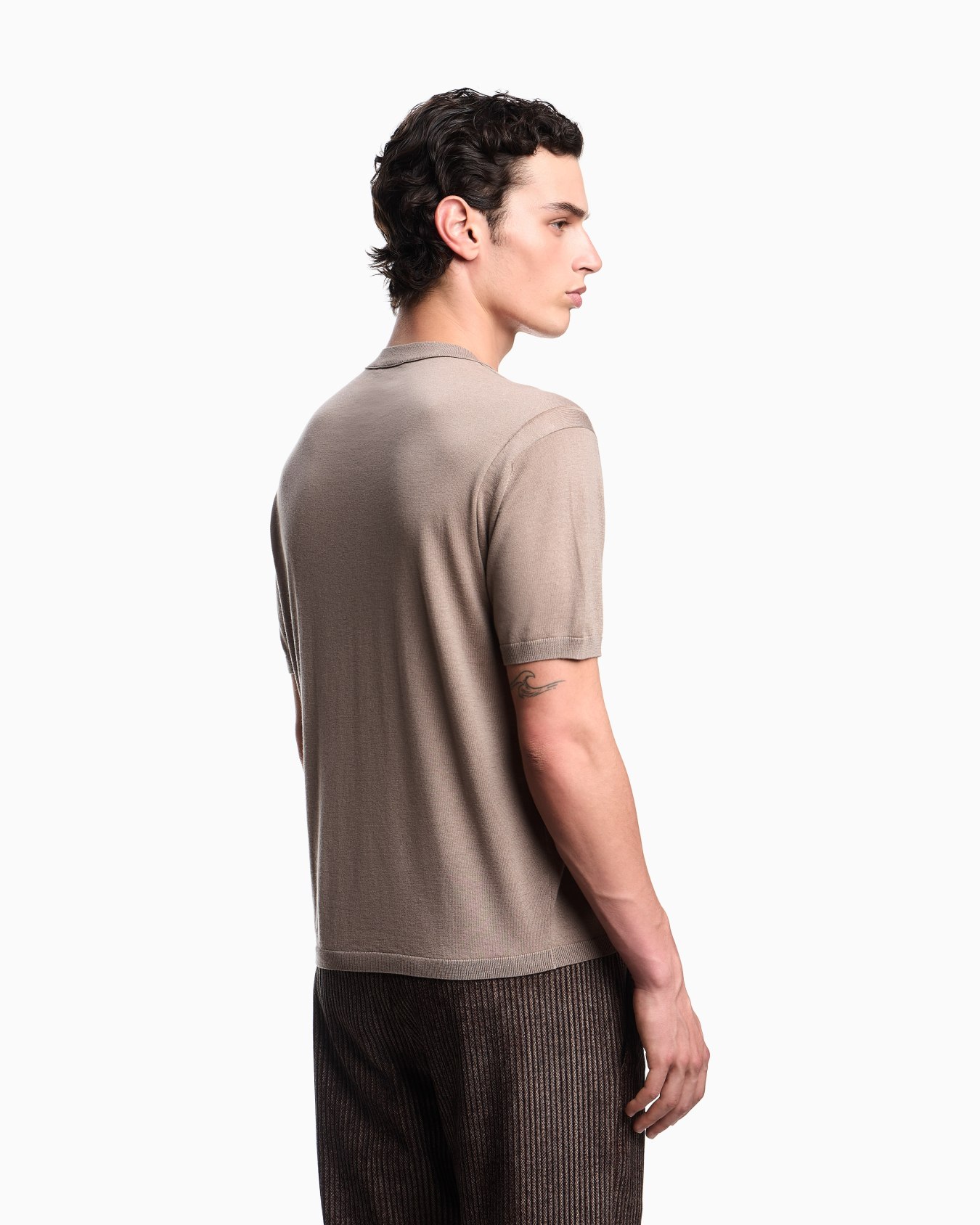 ASV plain-knit jumper in a Lyocell and wool blend Slide 2