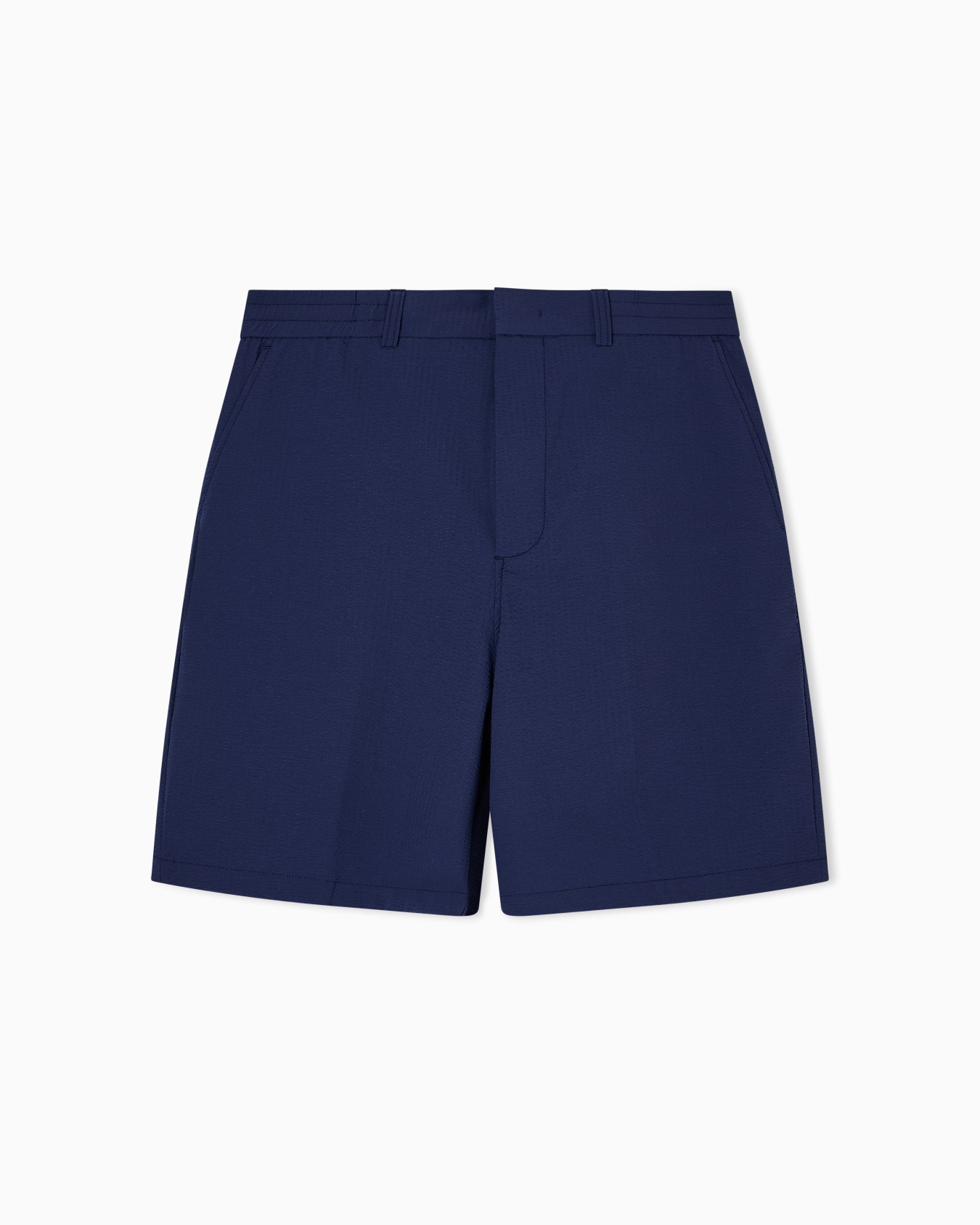 Seersucker nylon chino-style Bermuda shorts Slide 0