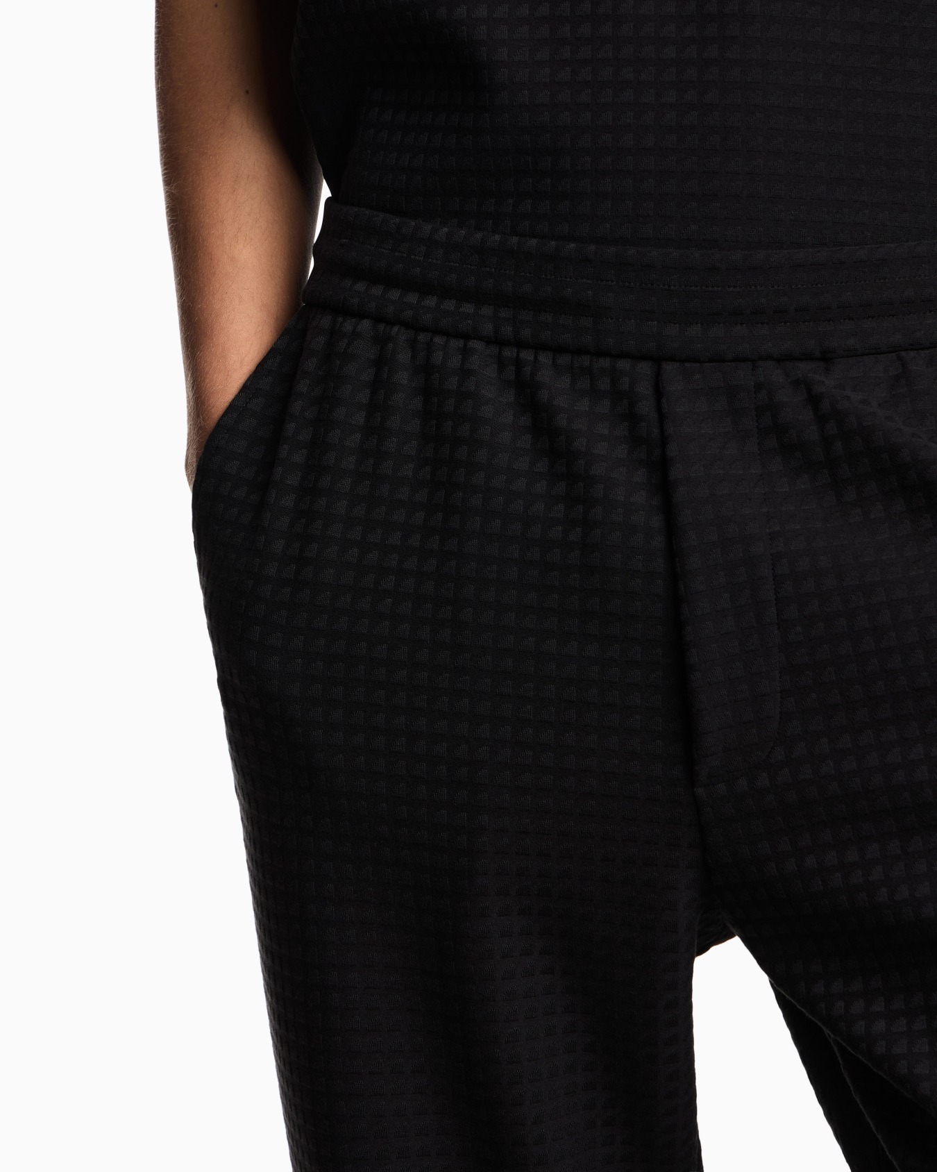 ASV Lyocell-blend jacquard jersey trousers Slide 4
