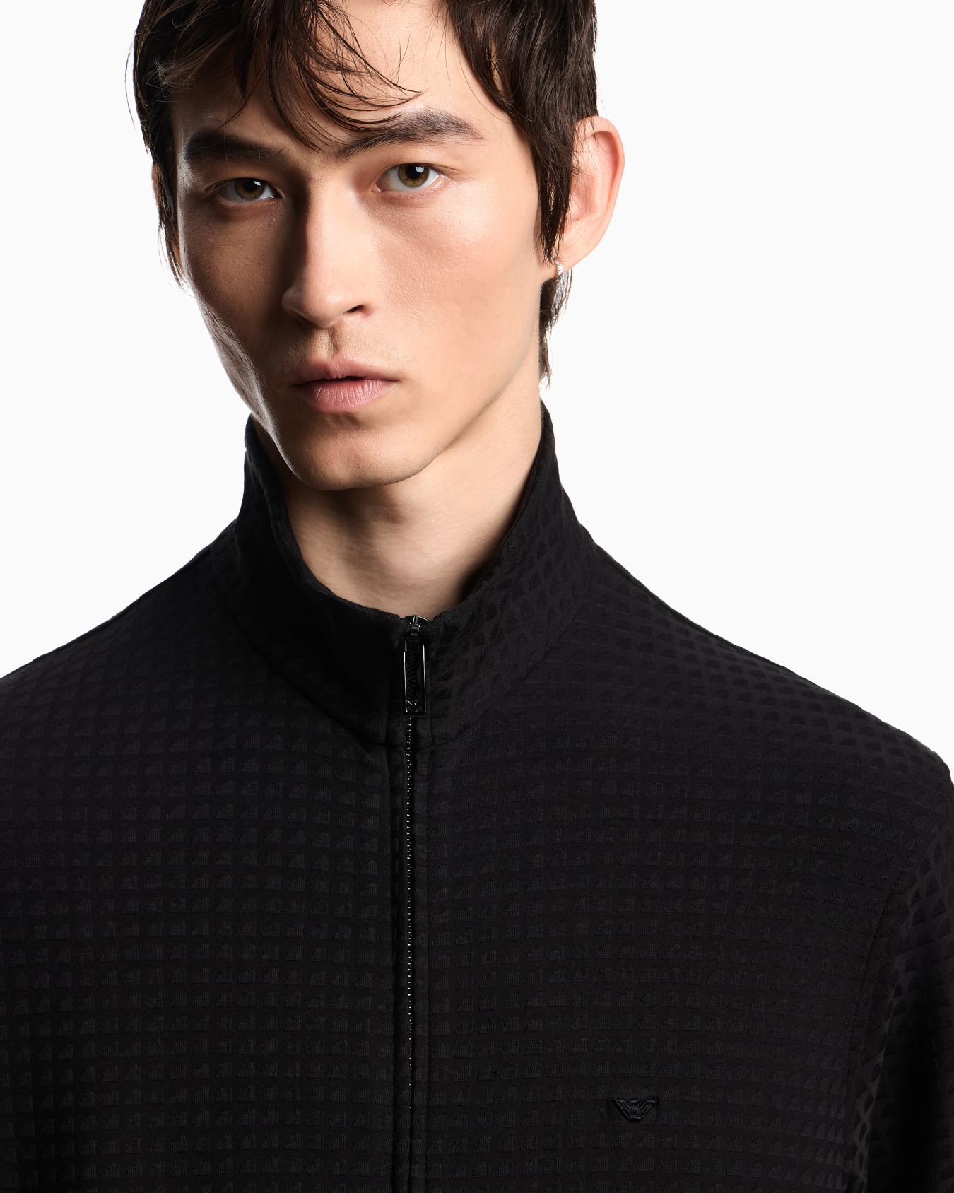 ASV full-zip sweatshirt in Lyocell-blend jacquard jersey Slide 4
