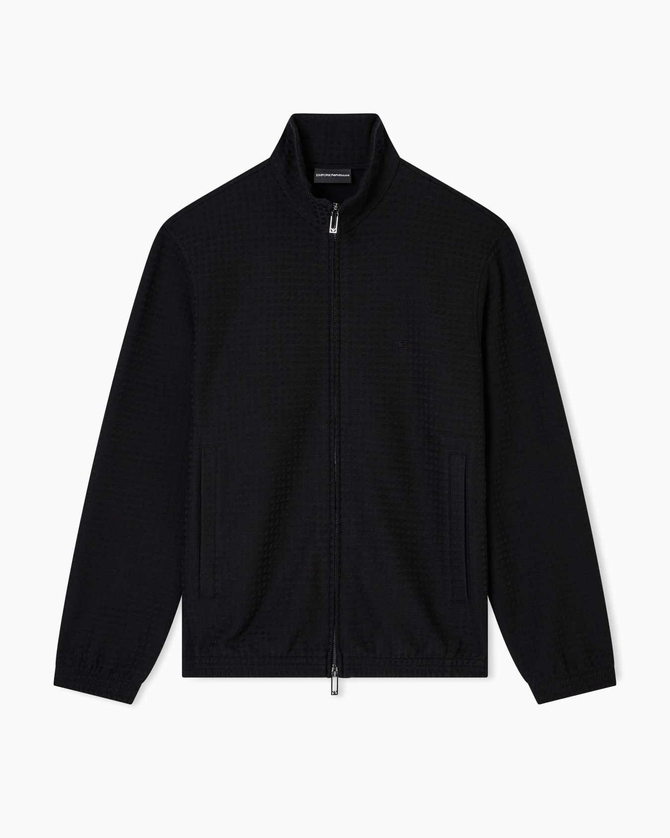 ASV full-zip sweatshirt in Lyocell-blend jacquard jersey Slide 0