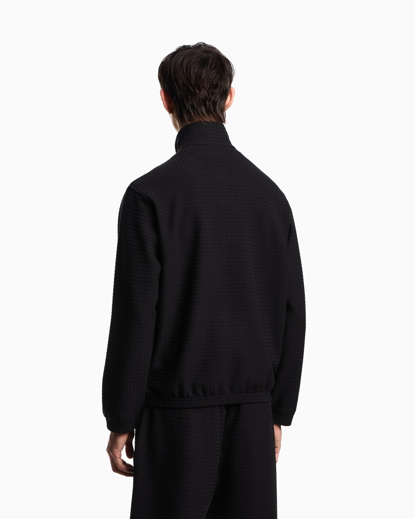 ASV full-zip sweatshirt in Lyocell-blend jacquard jersey Slide 2