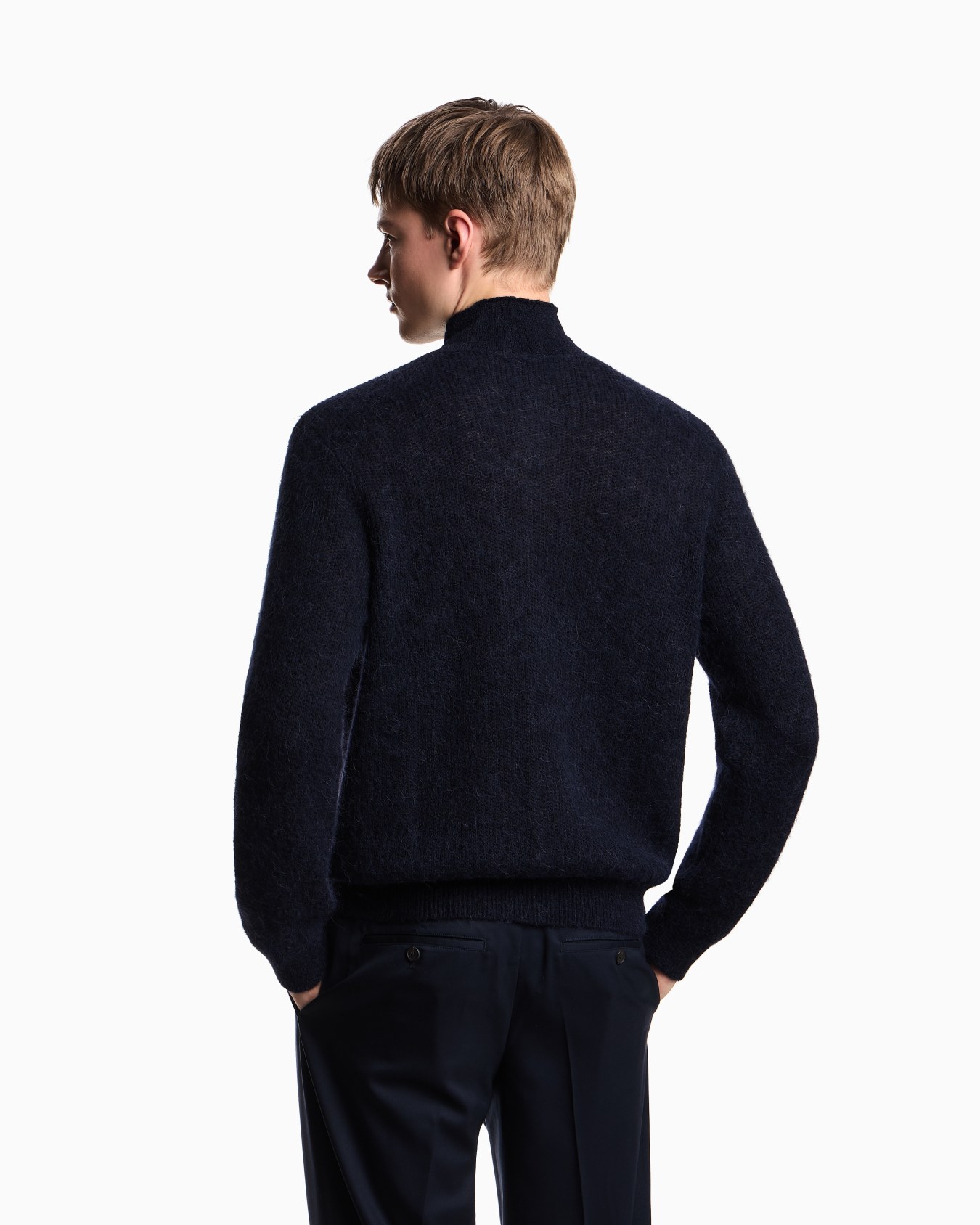 Fancy-knit alpaca-blend cardigan Slide 2
