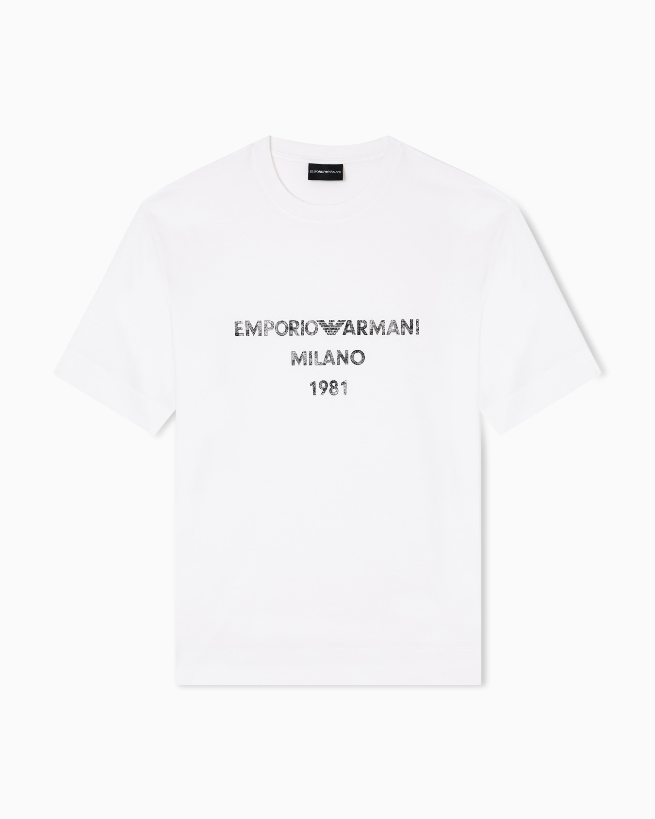 ASV Lyocell T-shirt with vintage-effect logo print Slide 0