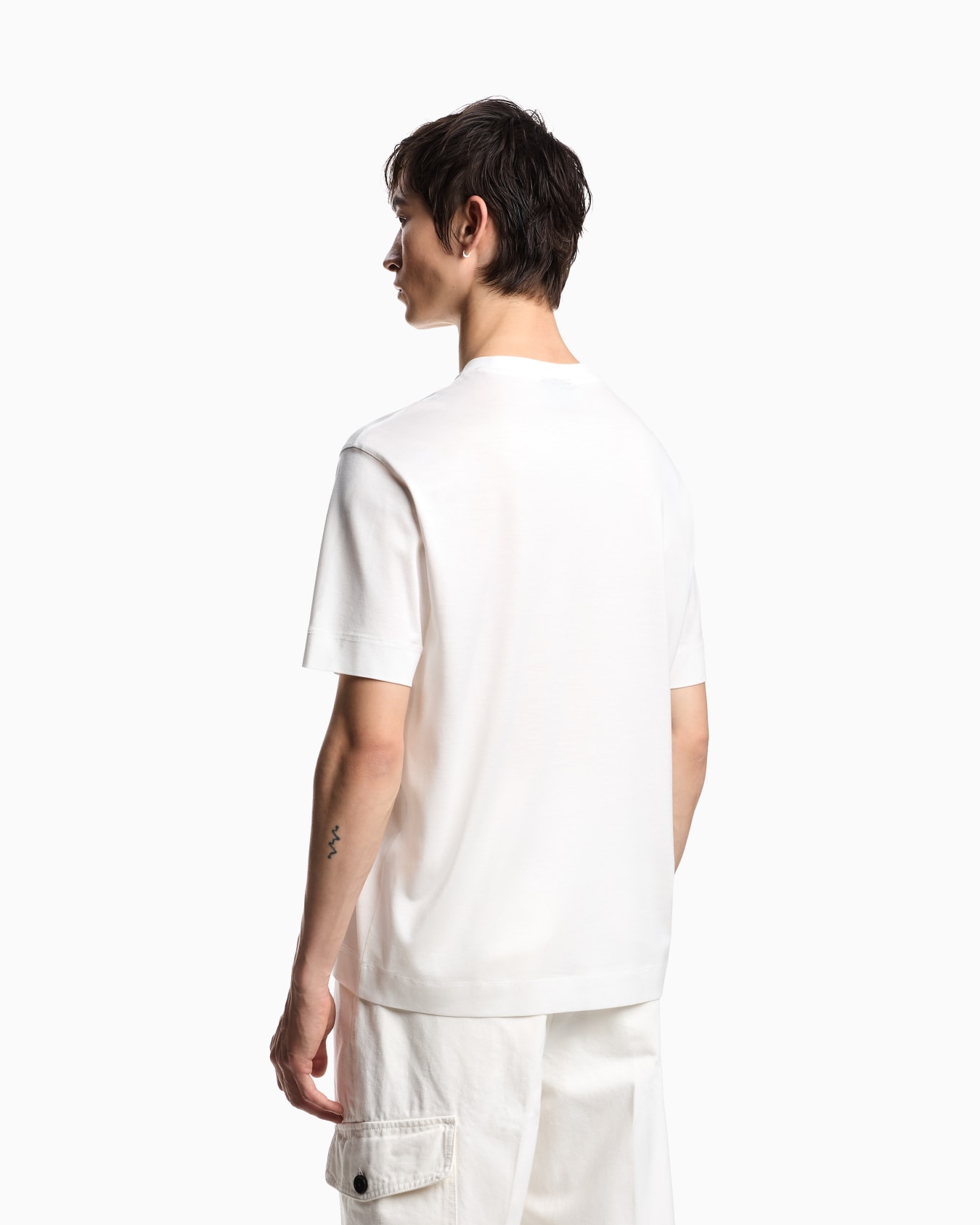 ASV Lyocell T-shirt with vintage-effect logo print Slide 2