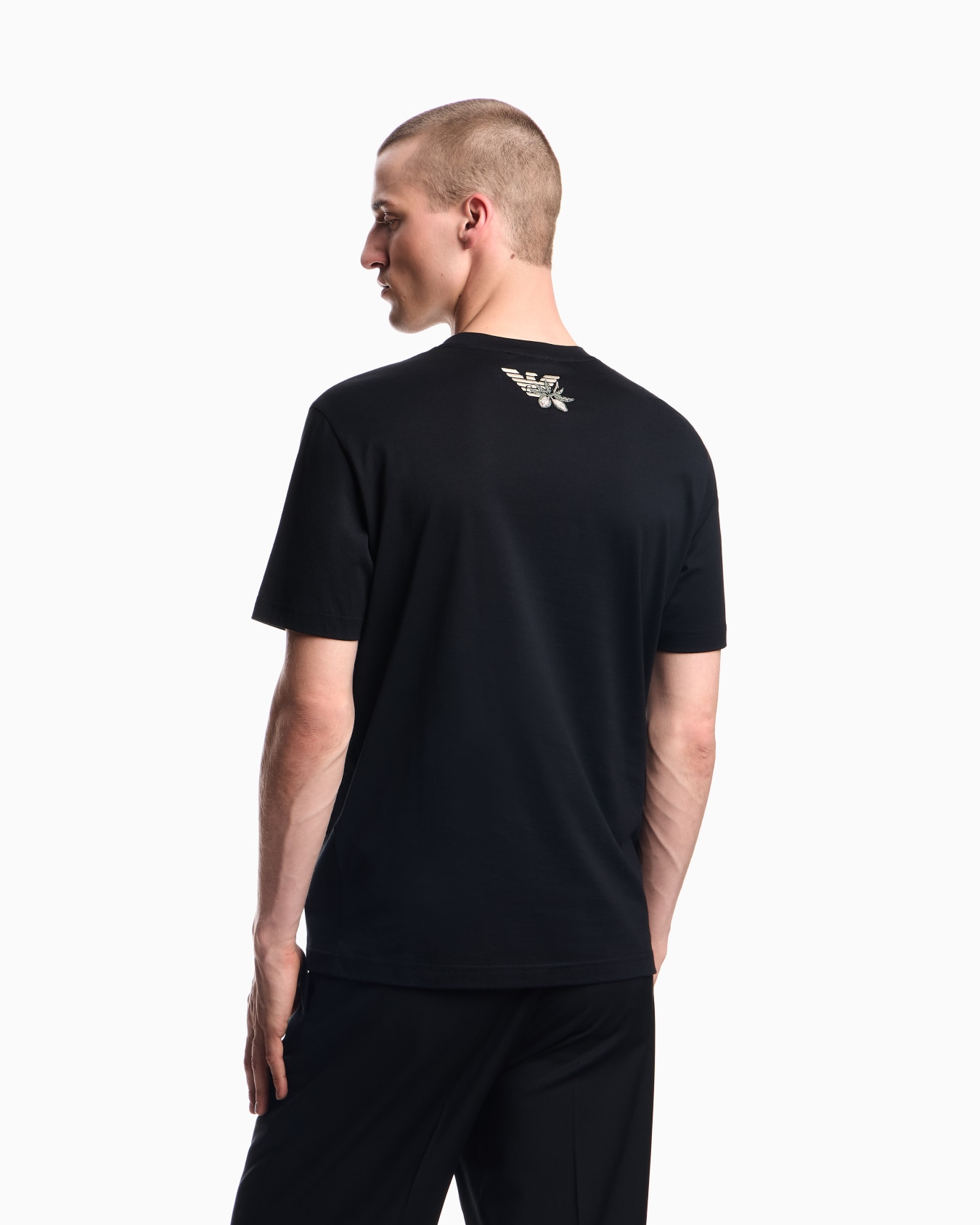ASV jersey T-shirt with embroidery and print of a woman and foliage Slide 2