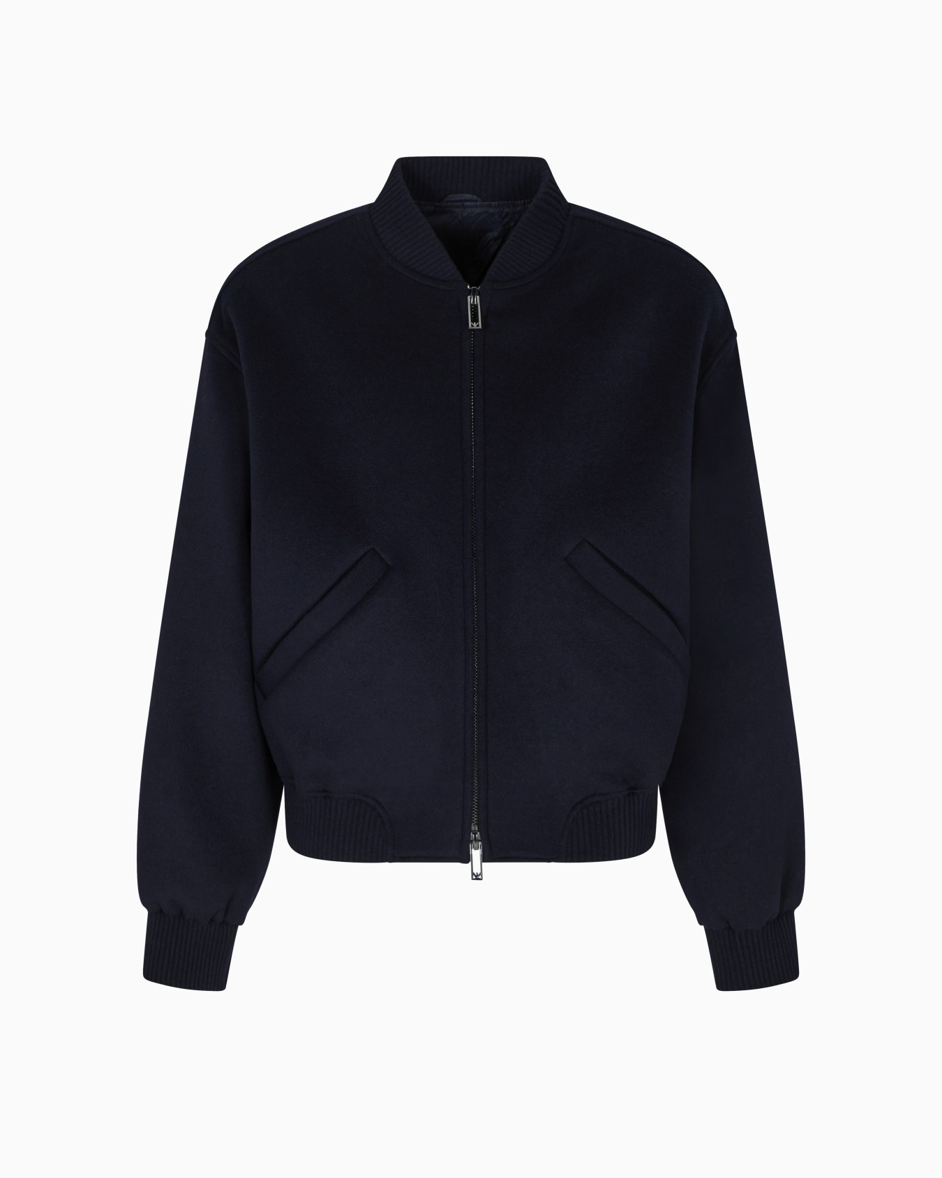 Blouson avec fermeture zippée en tissu de laine vierge Icon Diapositive 0
