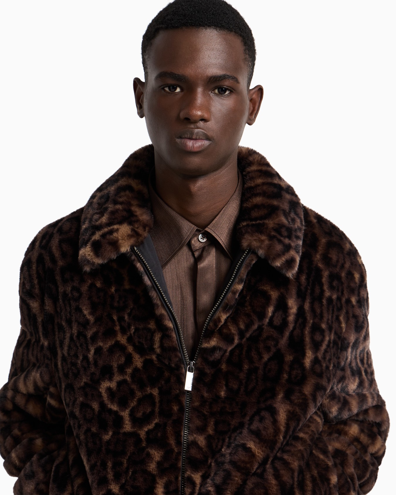 Animal-print faux-fur blouson Slide 5