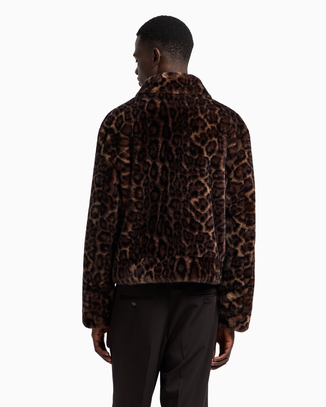 Animal-print faux-fur blouson Slide 3