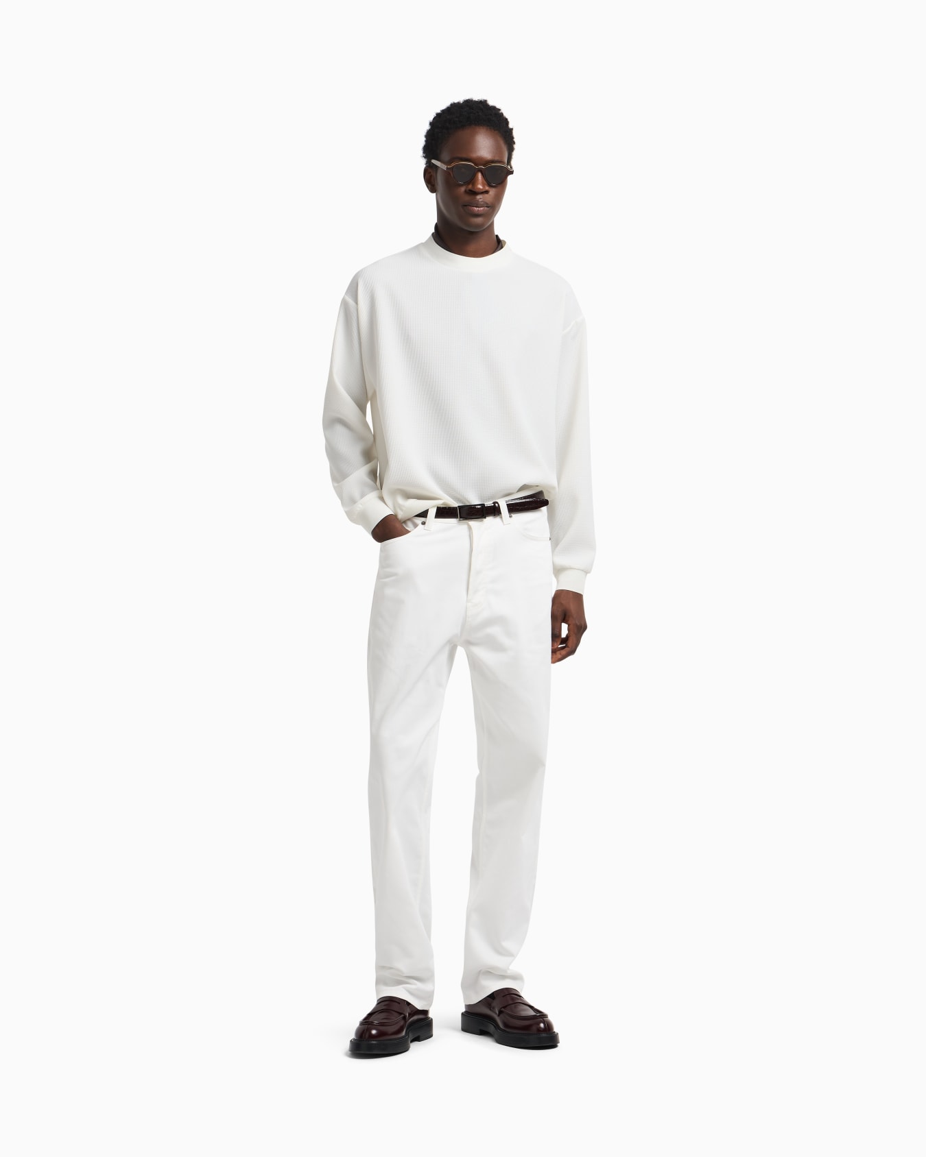 ASV Icon five-pocket stretch organic crêpe gabardine trousers Slide 2