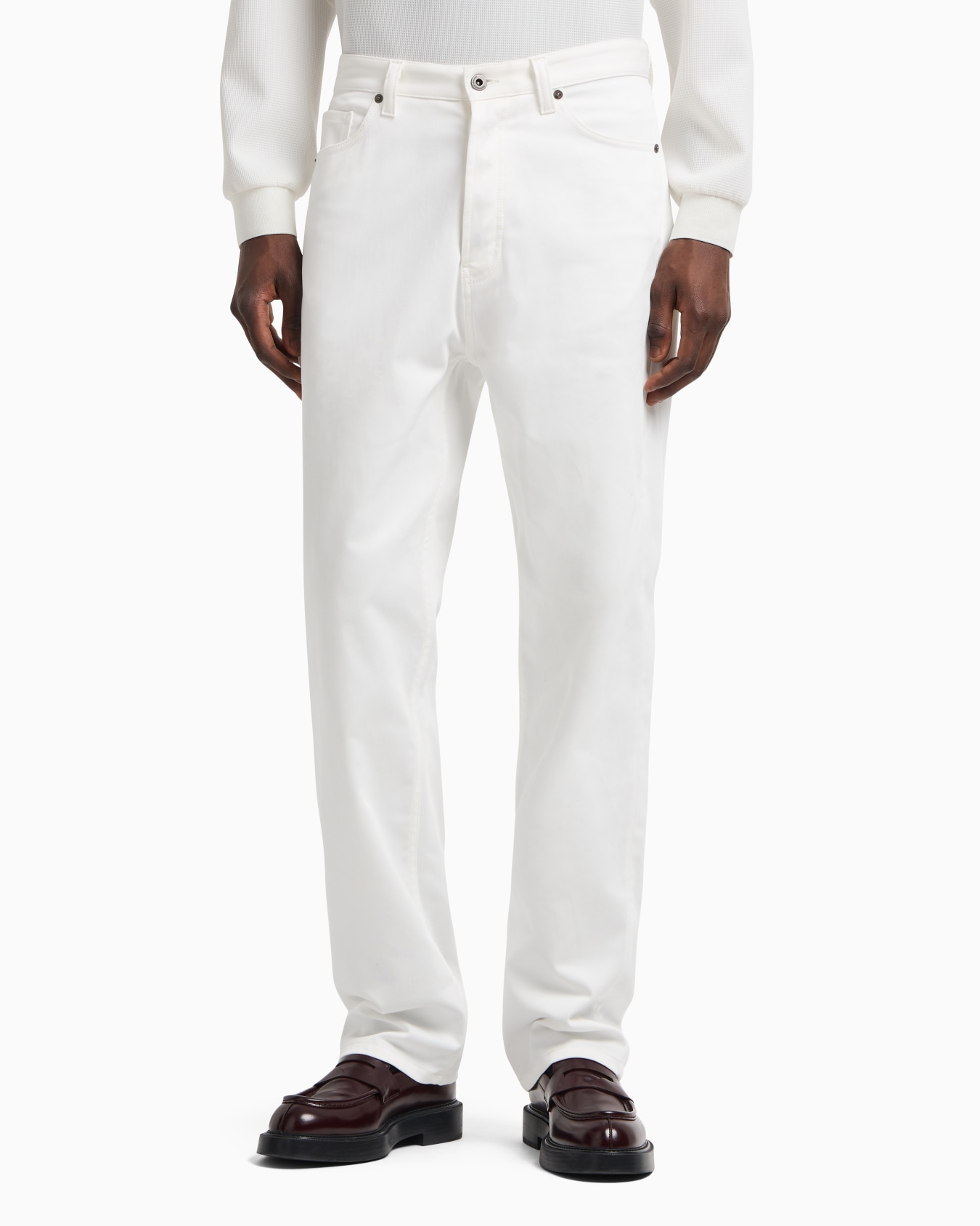 ASV Icon five-pocket stretch organic crêpe gabardine trousers Slide 4