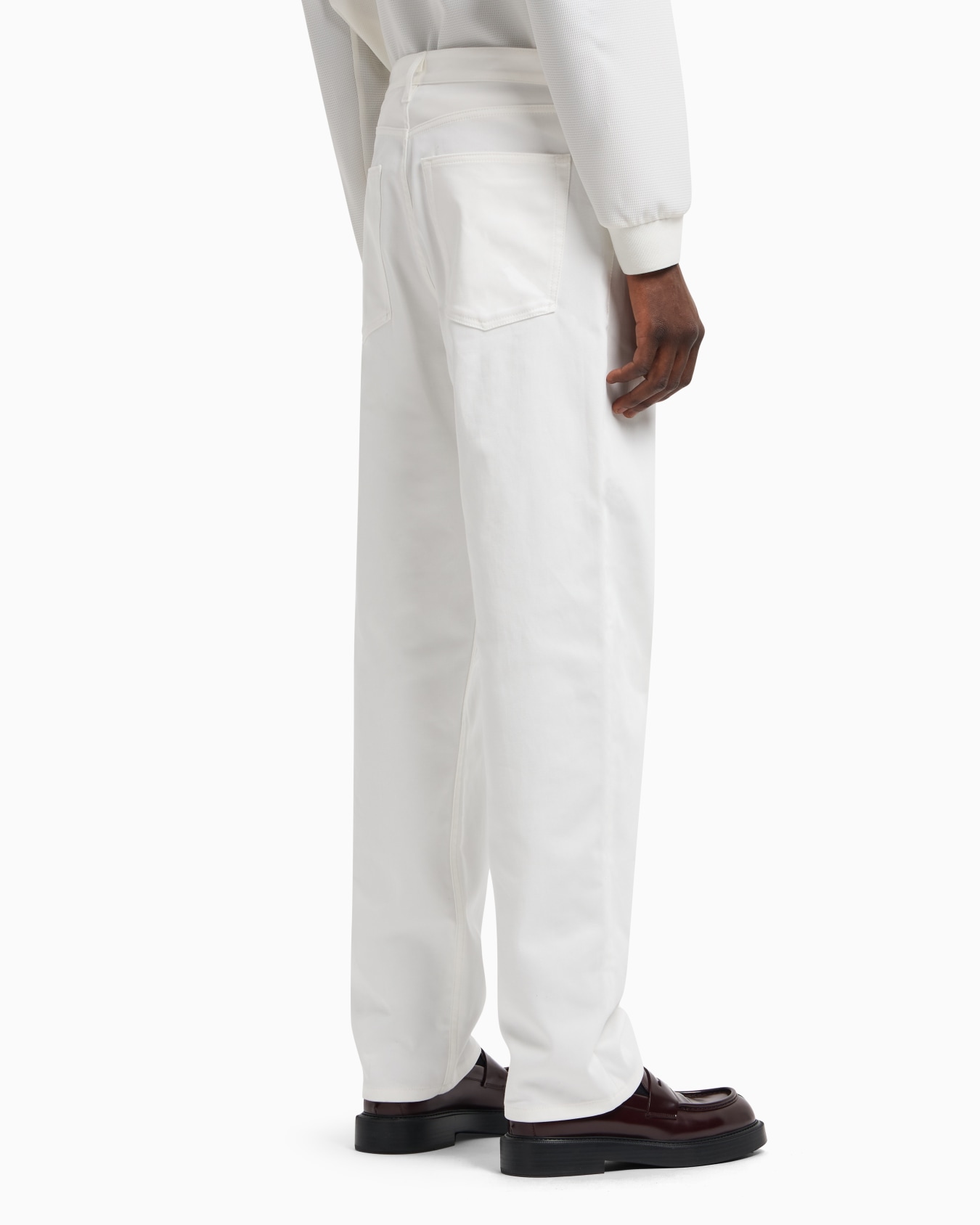 ASV Icon five-pocket stretch organic crêpe gabardine trousers Slide 3