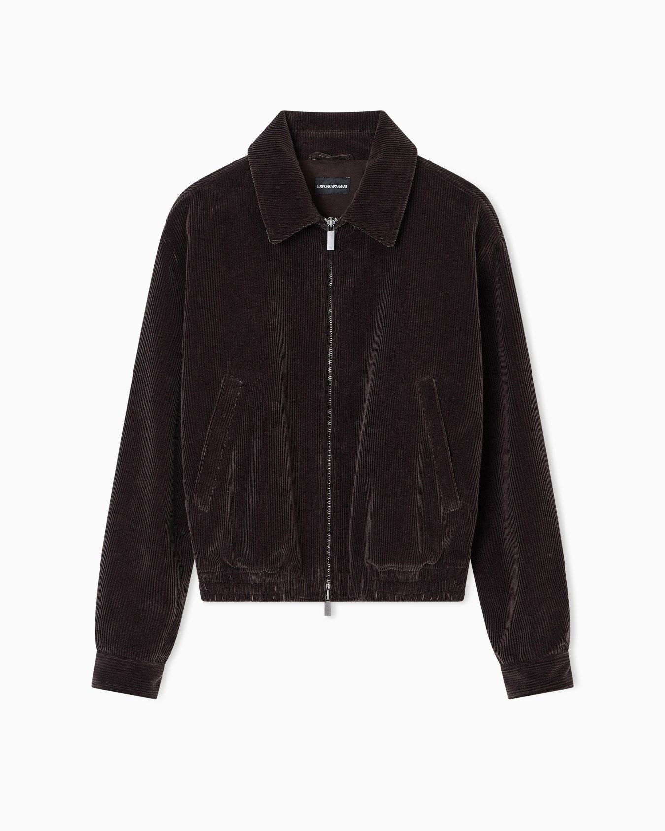 Blouson zippé en velours côtelé Diapositive 0
