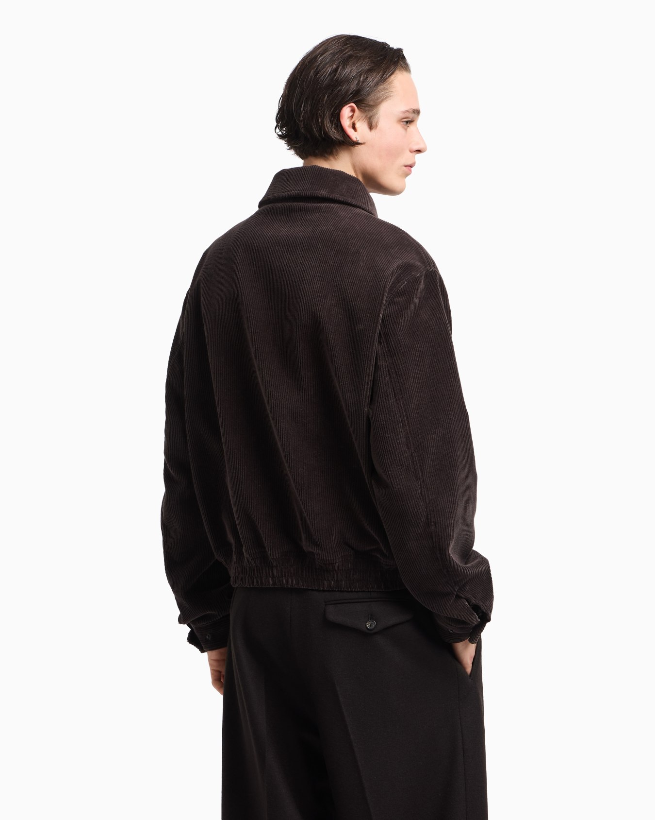 Blouson zippé en velours côtelé Diapositive 3