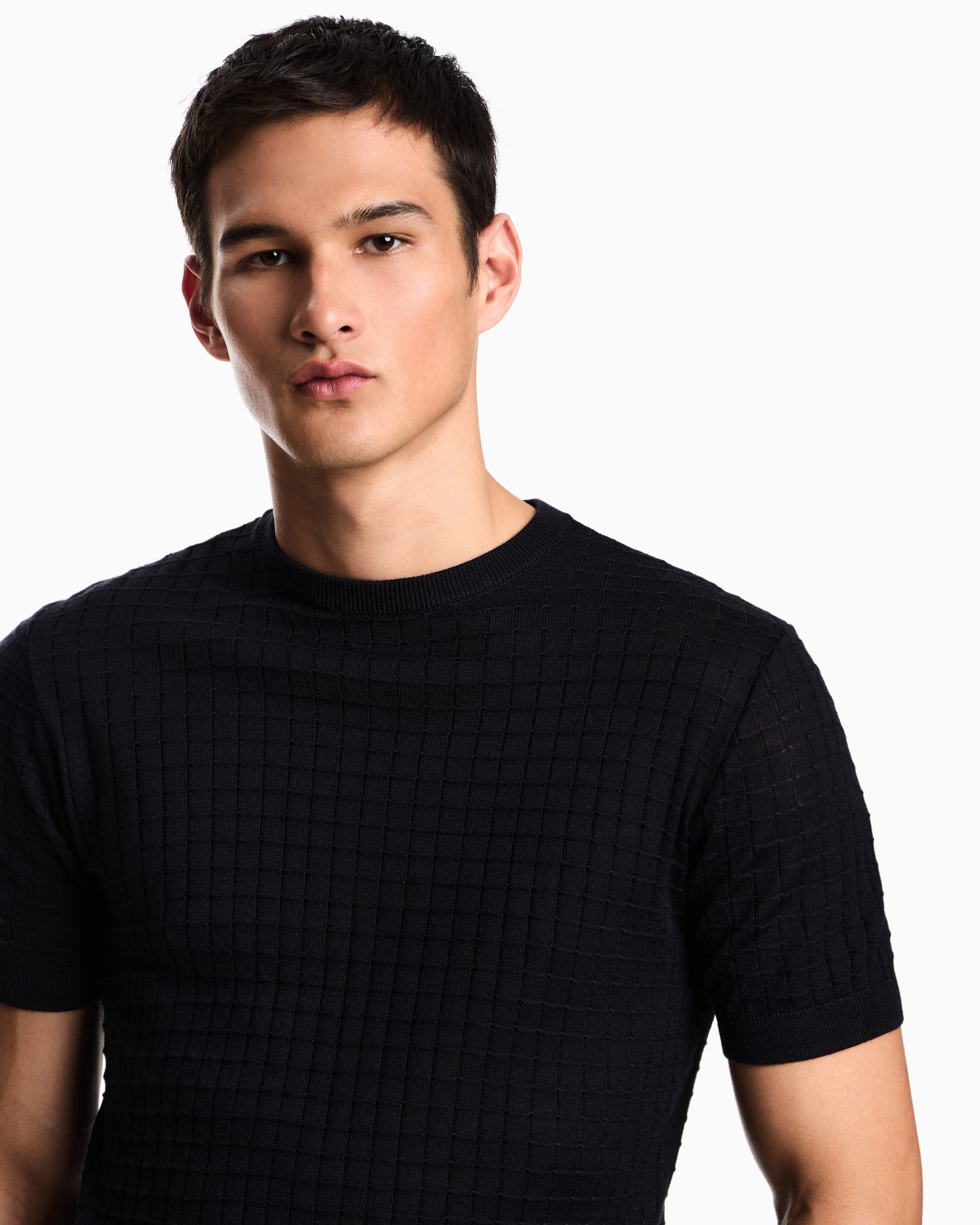 ASV Lyocell-blend jumper in a plain and purl knit Slide 4