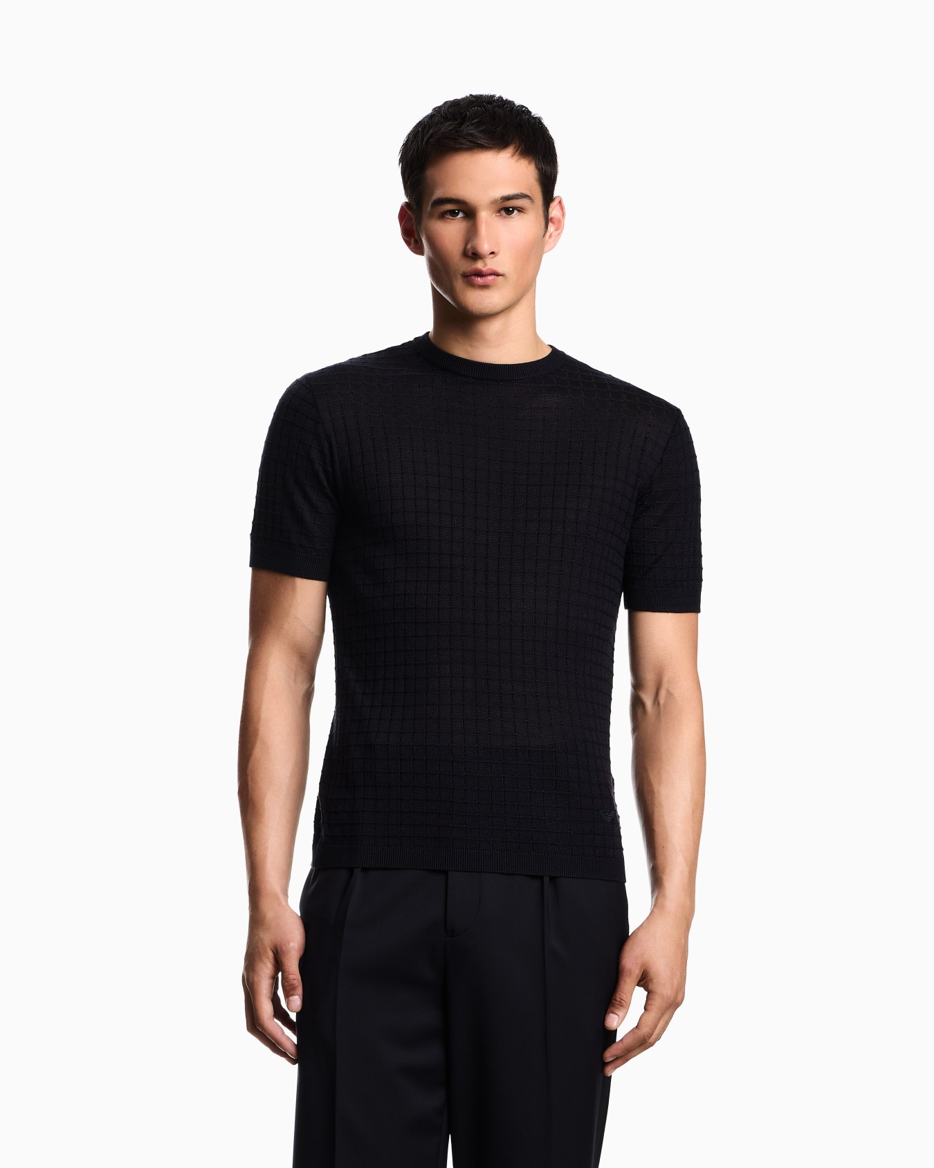 ASV Lyocell-blend jumper in a plain and purl knit Slide 3
