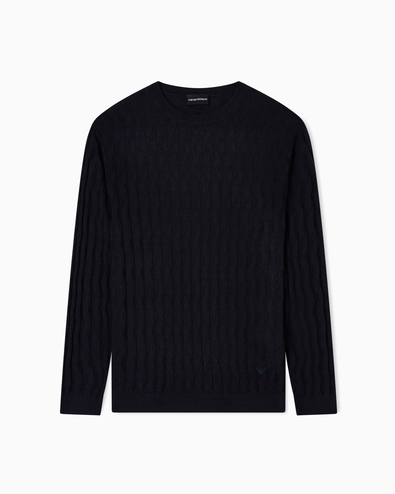 ASV Lyocell-blend jumper in an embossed, patterned stitch Slide 0