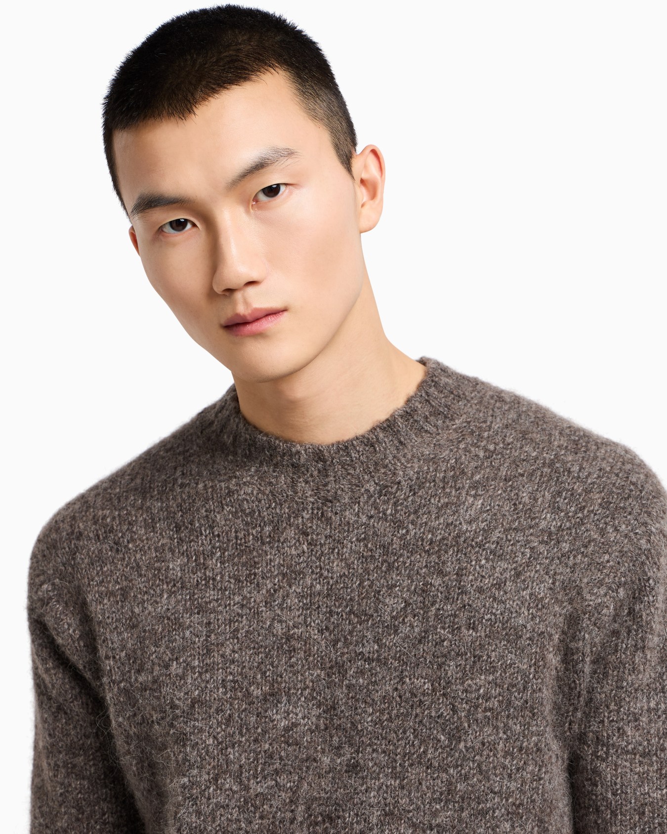 Decrease stockinette stitch alpaca-blend jumper Slide 5