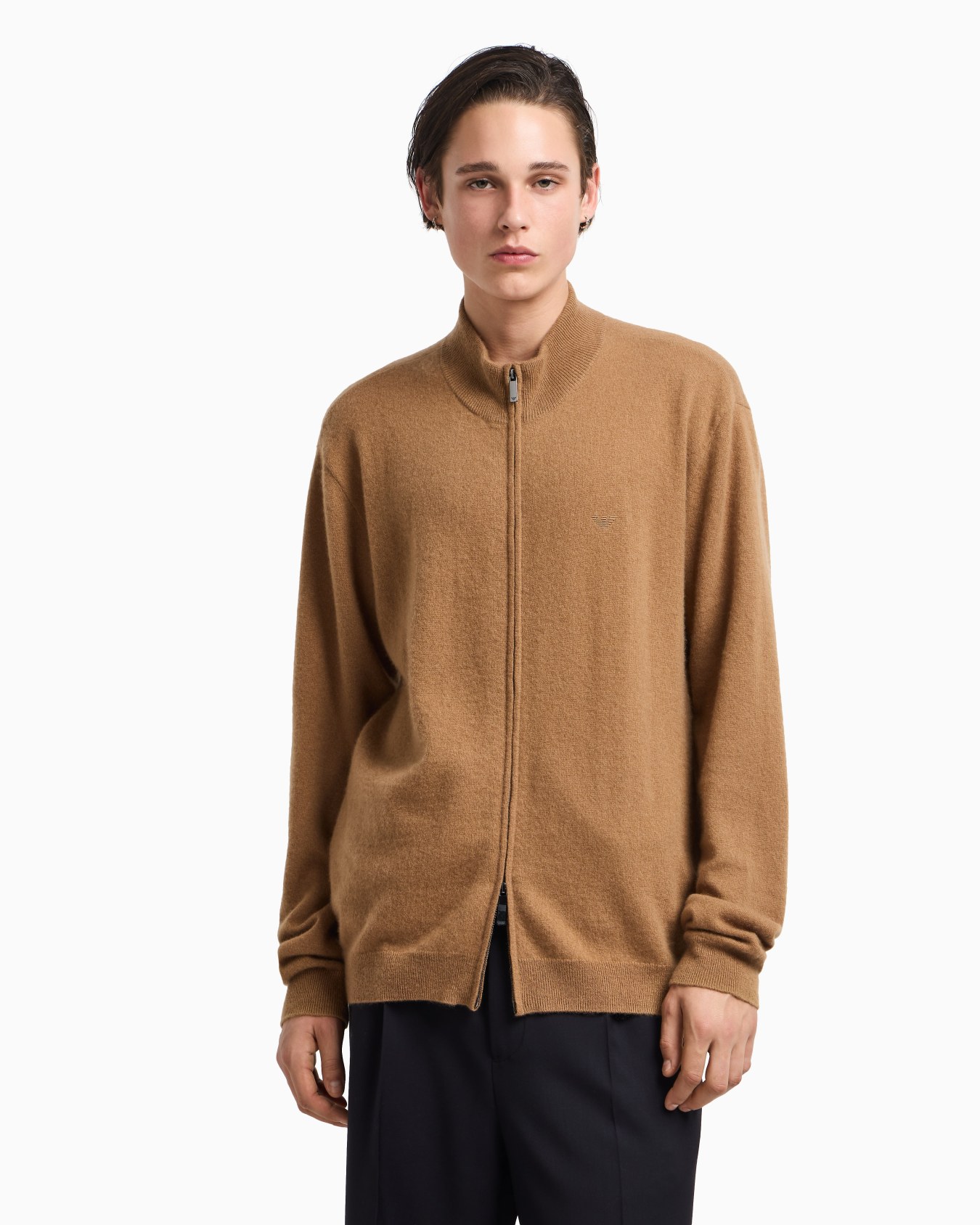 Icon pure cashmere full-zip cardigan Slide 4