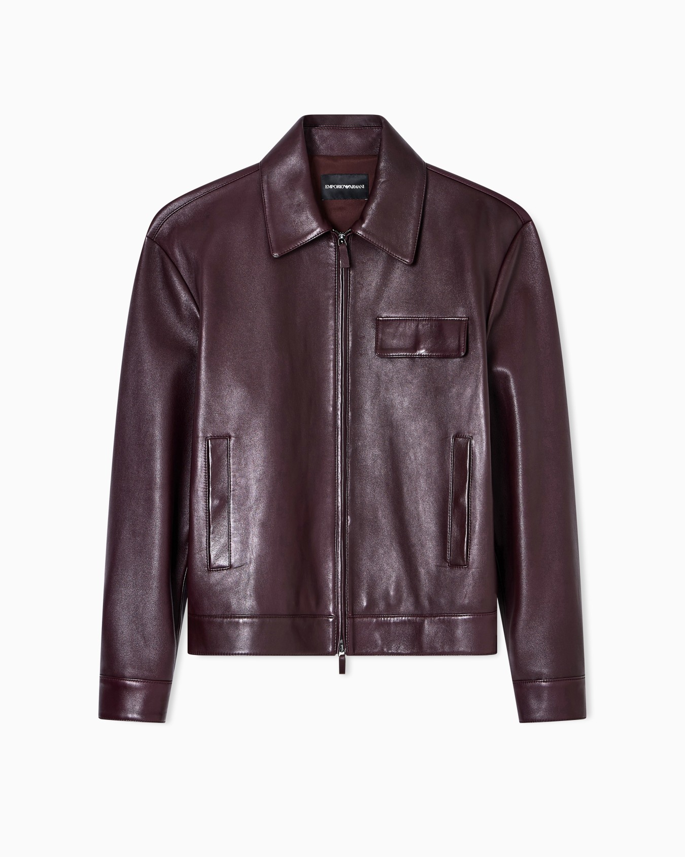 Blouson in nappa di agnello plongé Slide 0