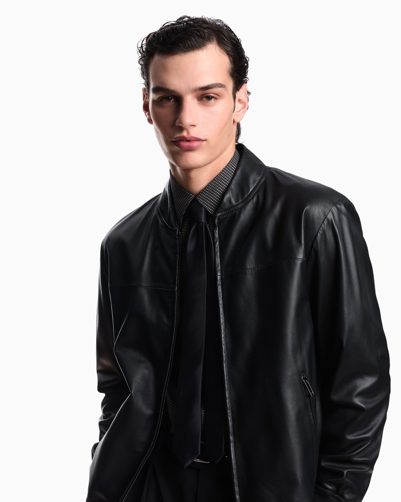Glove-like nappa lambskin blouson Slide 4