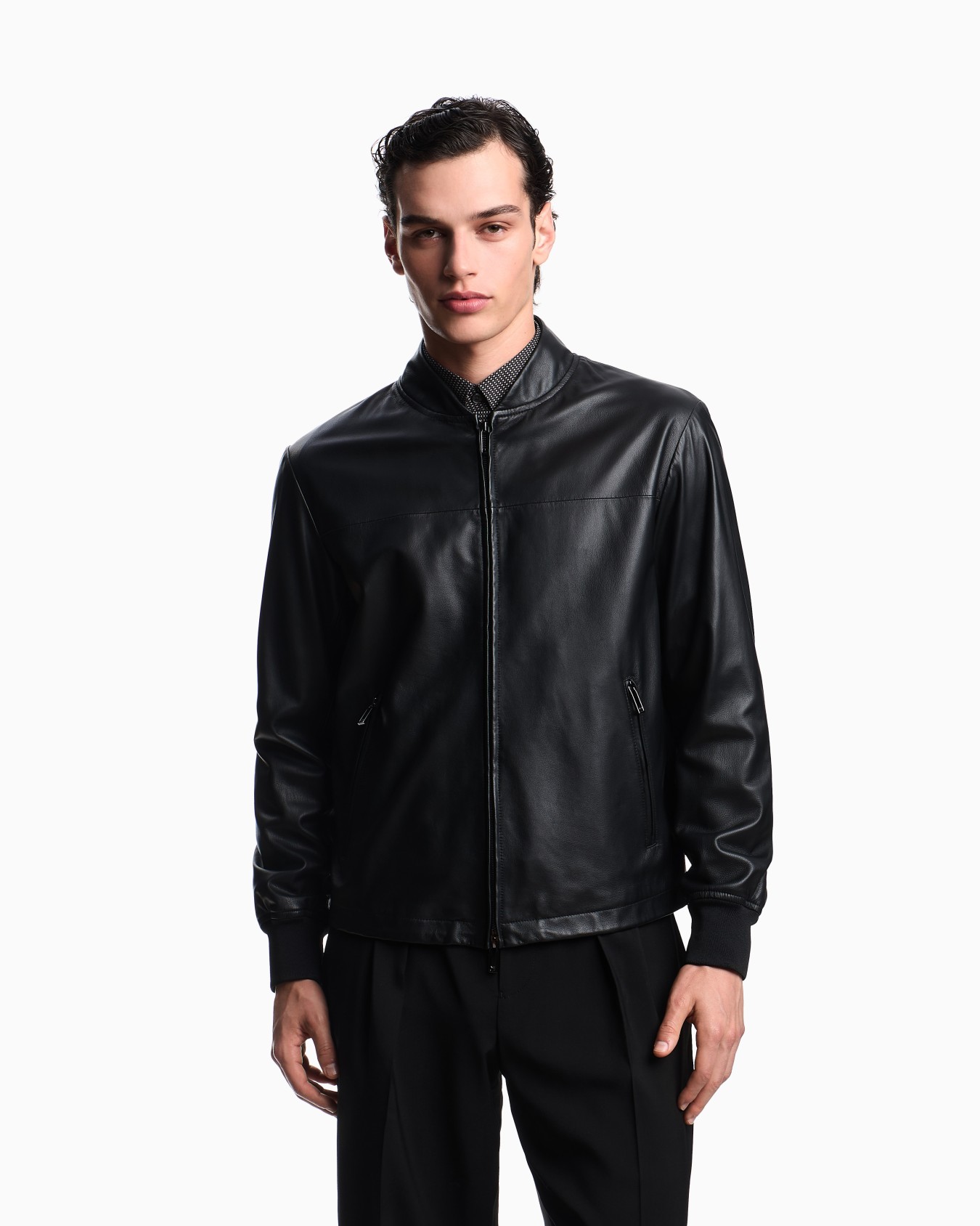 Glove-like nappa lambskin blouson Slide 3