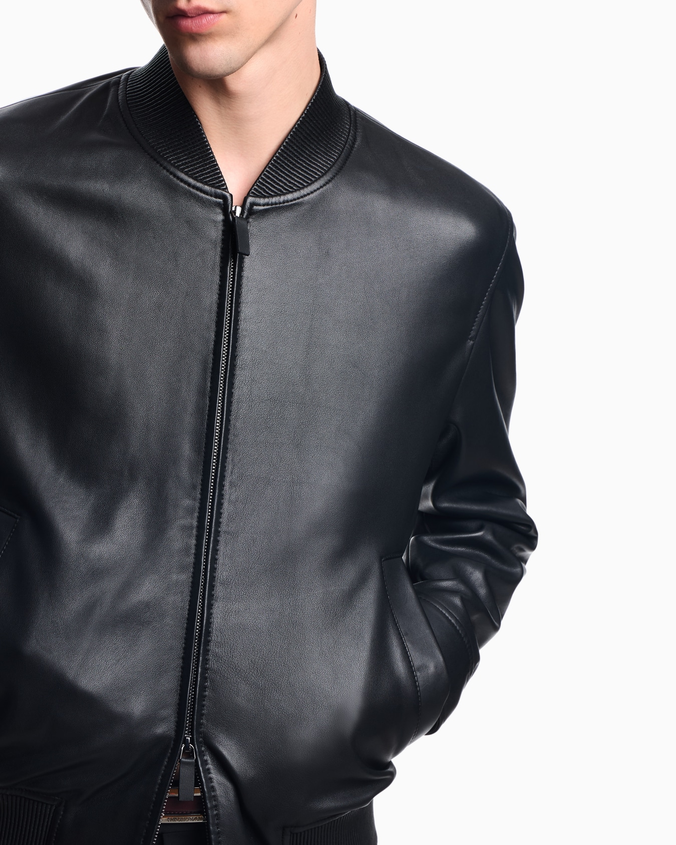Blouson in aniline nappa lambskin Slide 4