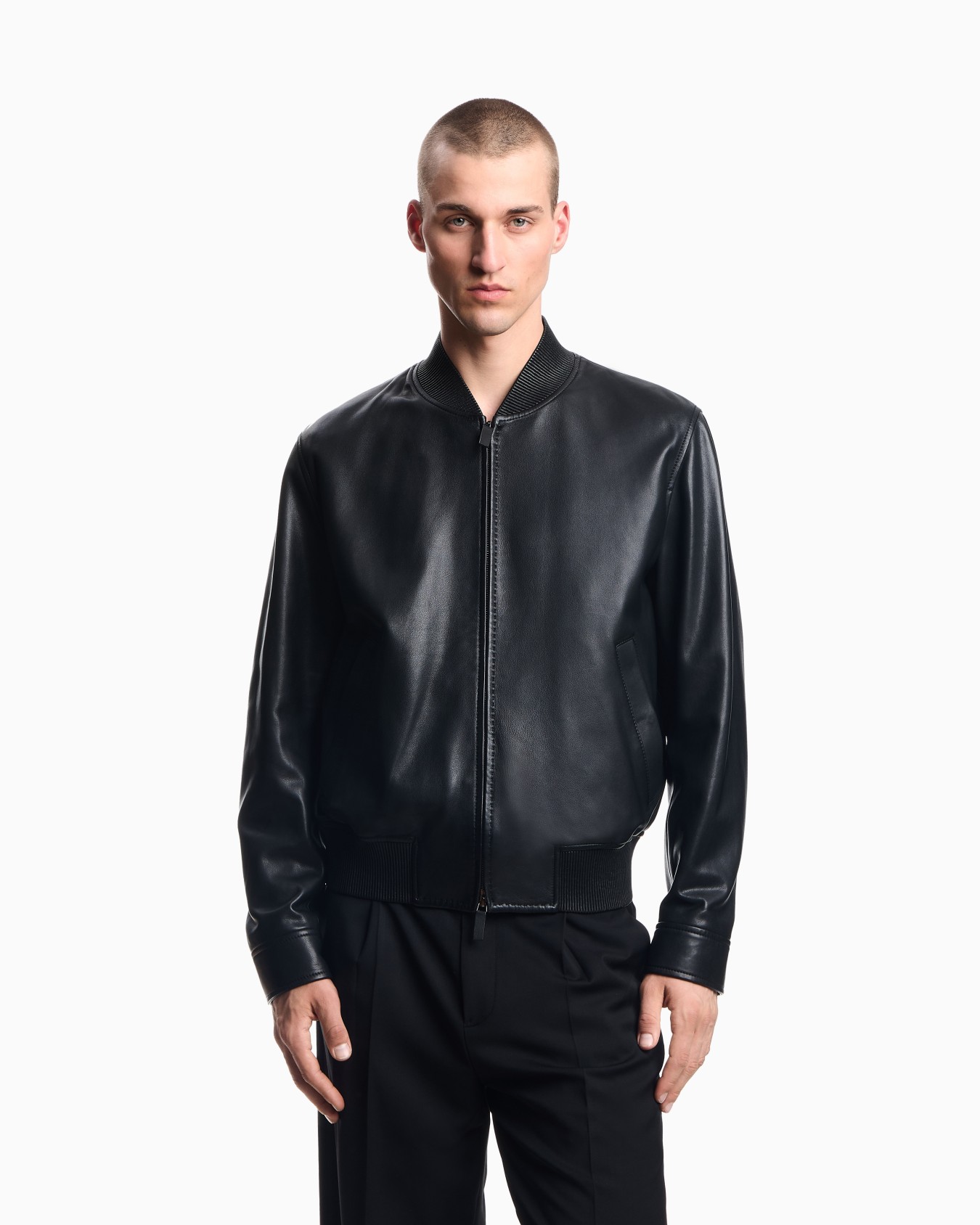Blouson in aniline nappa lambskin Slide 3