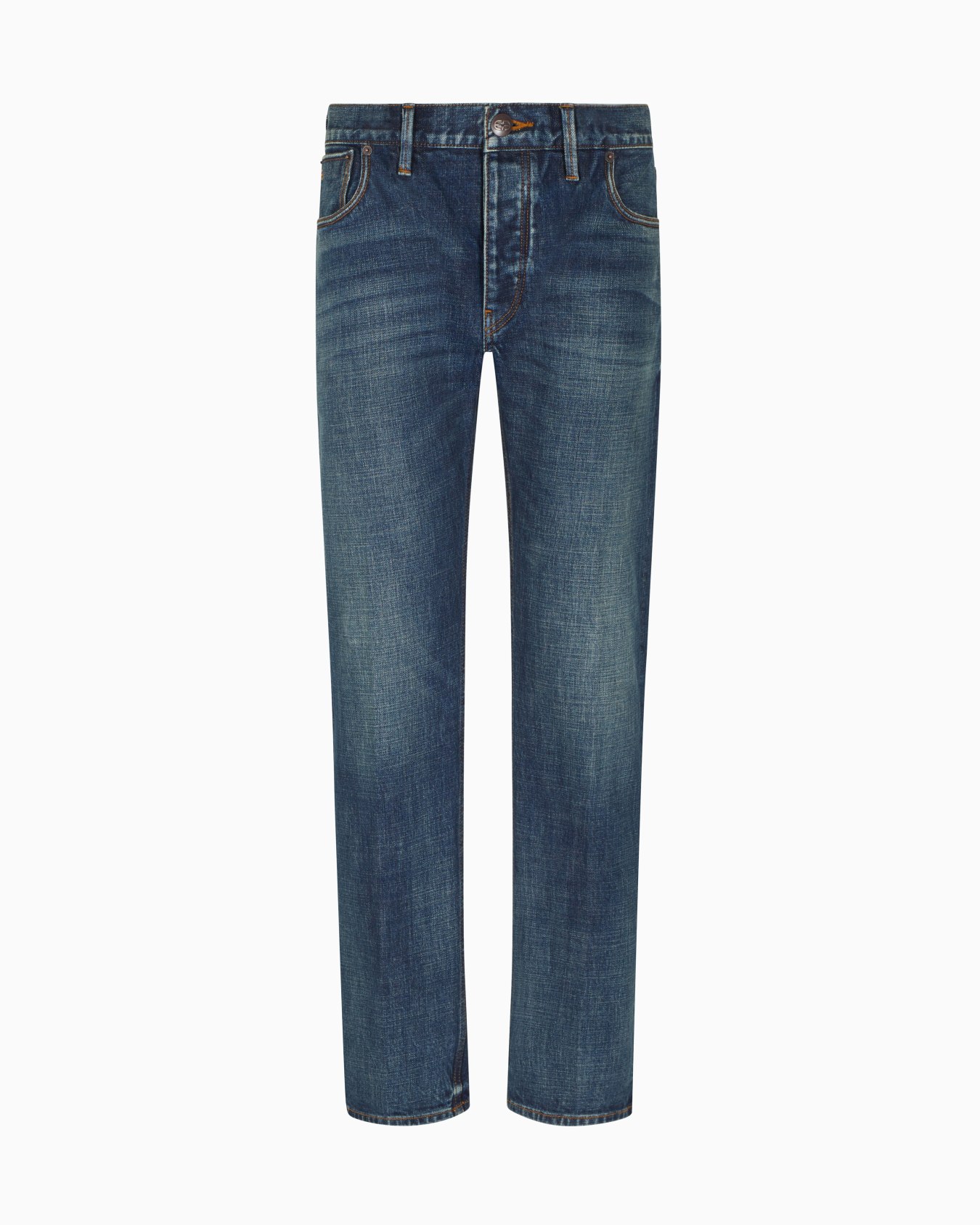 J41 straight-fit vintage jeans in Emporio Armani LAB denim Slide 0