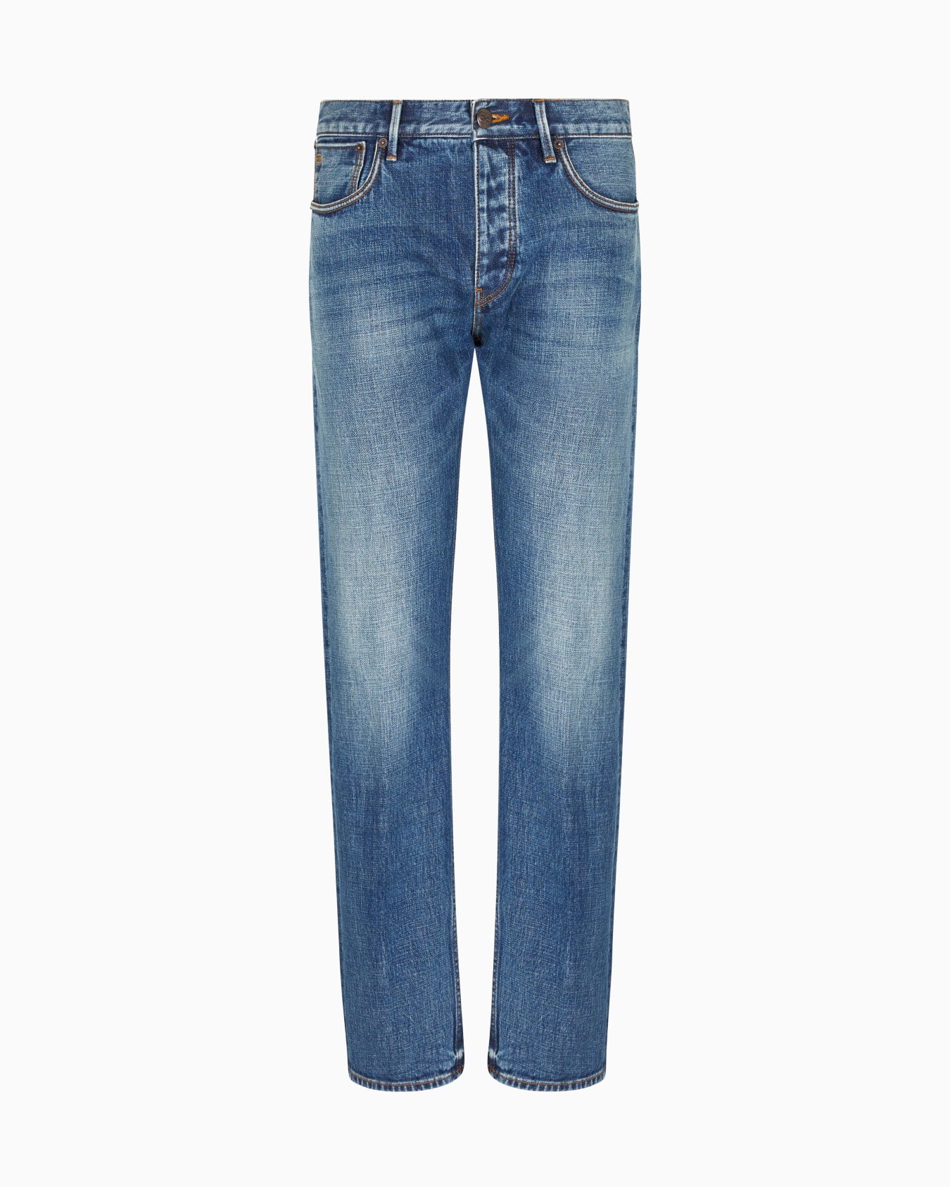 J41 straight-fit vintage jeans in Emporio Armani LAB denim Slide 0
