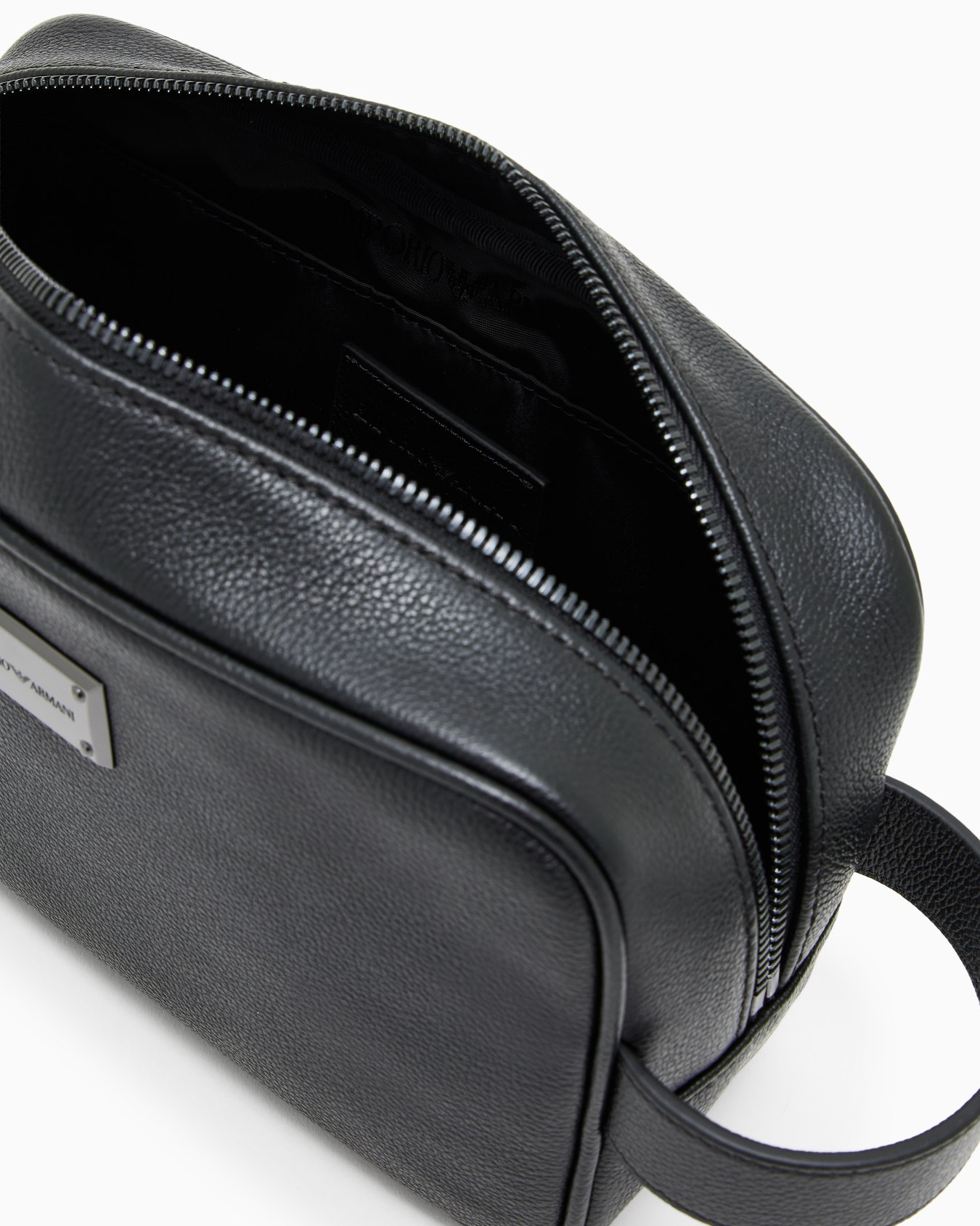 Trousse de toilette en cuir martelé Diapositive 2