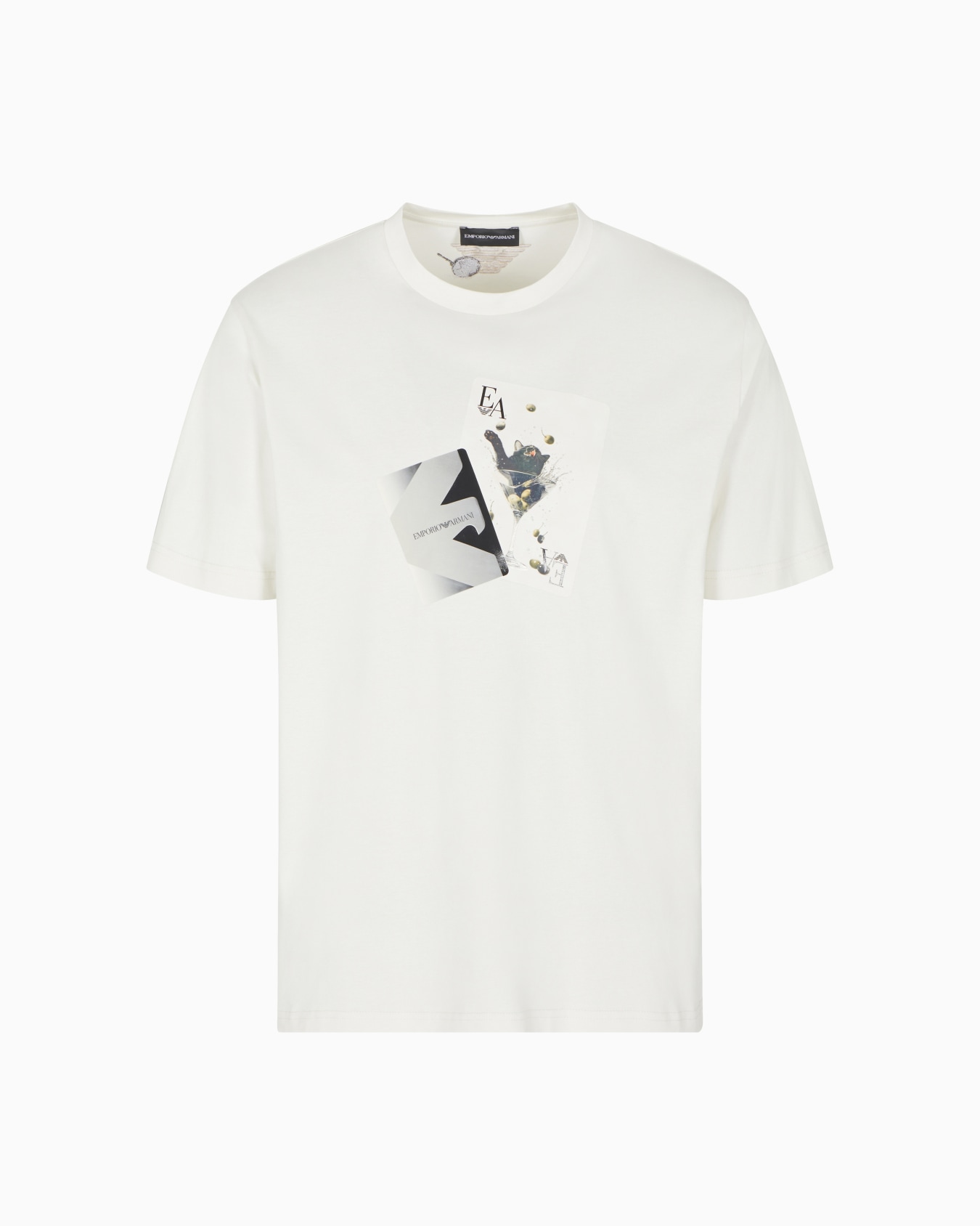 T-shirt en jersey avec imprimé cartes à jouer ASV Diapositive 0