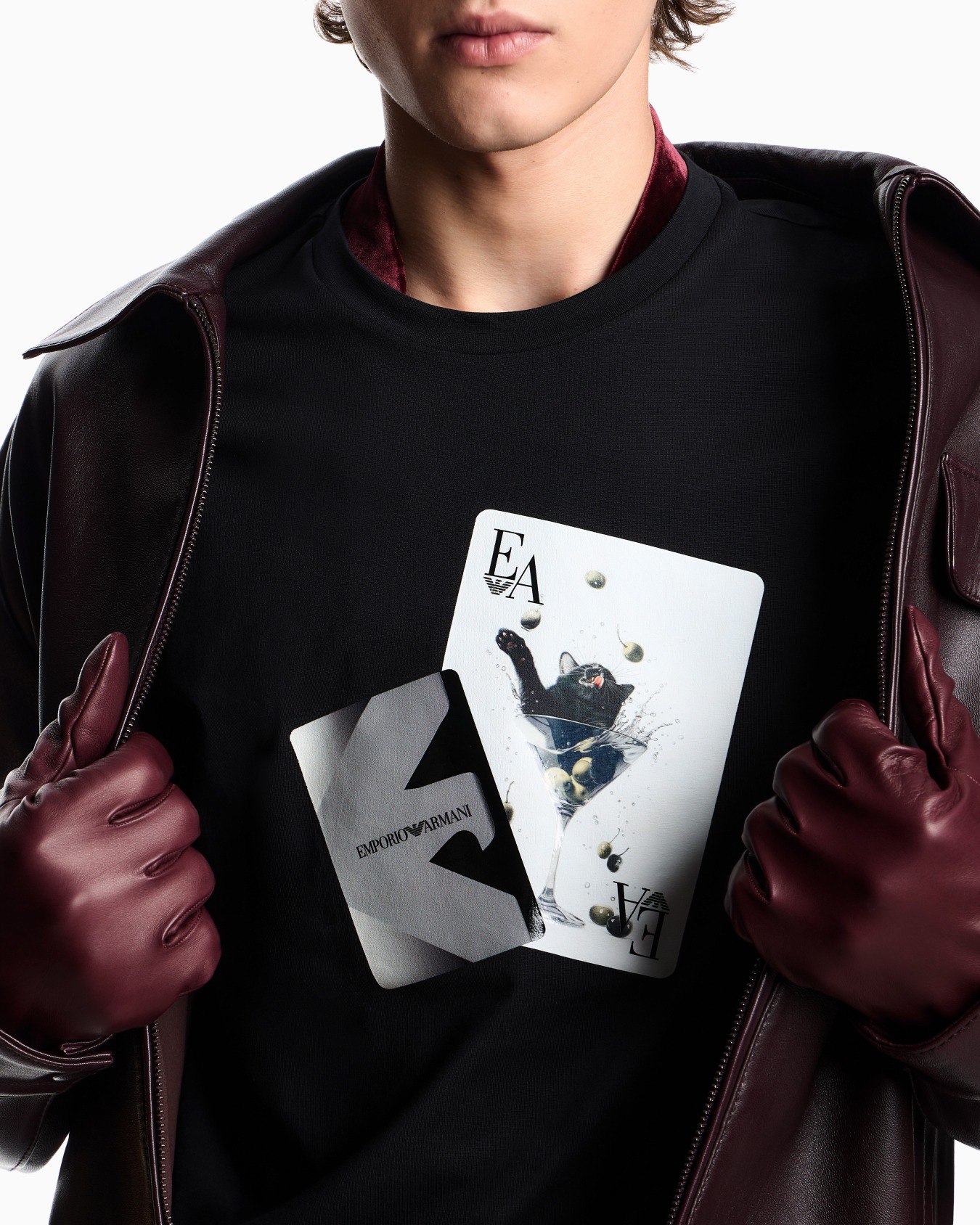 ASV jersey T-shirt with playing cards print Slide 4