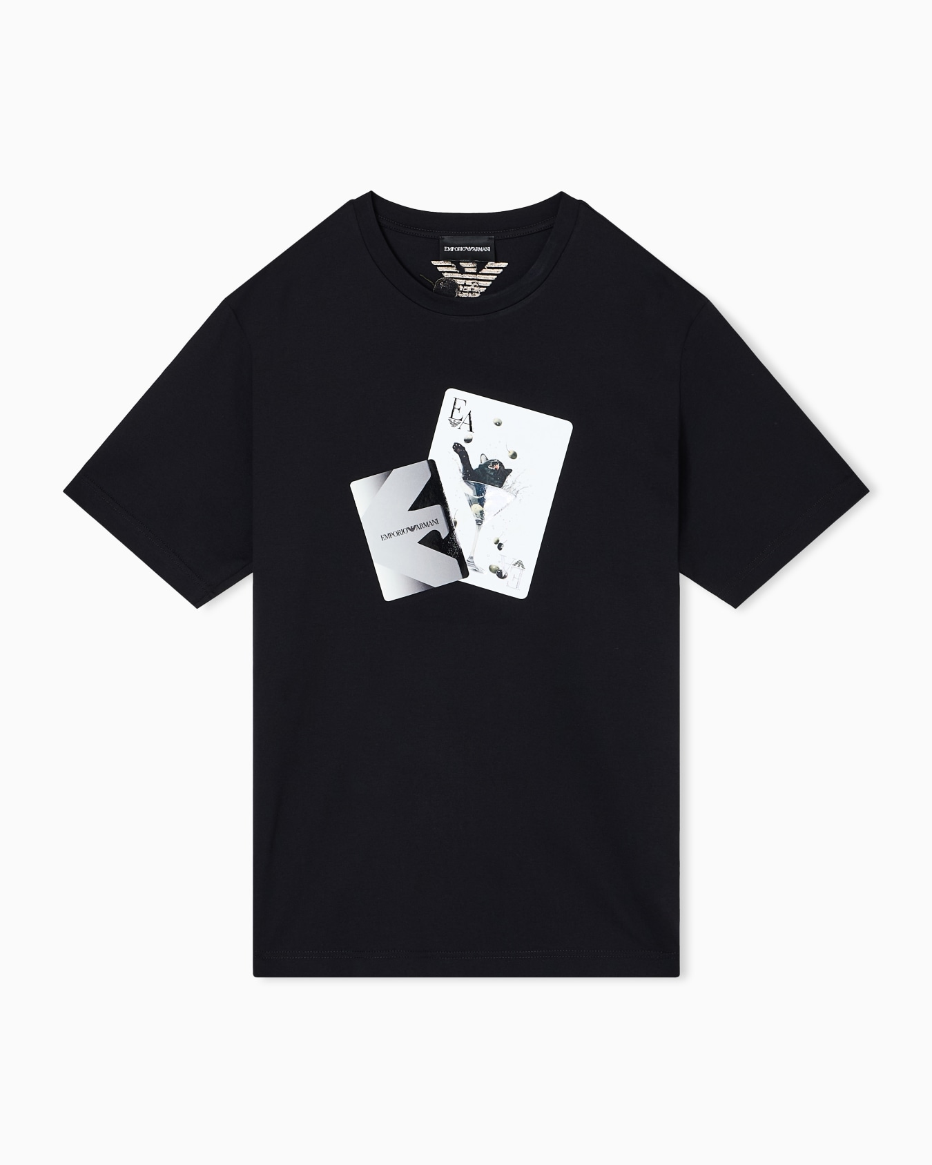 ASV jersey T-shirt with playing cards print Slide 0